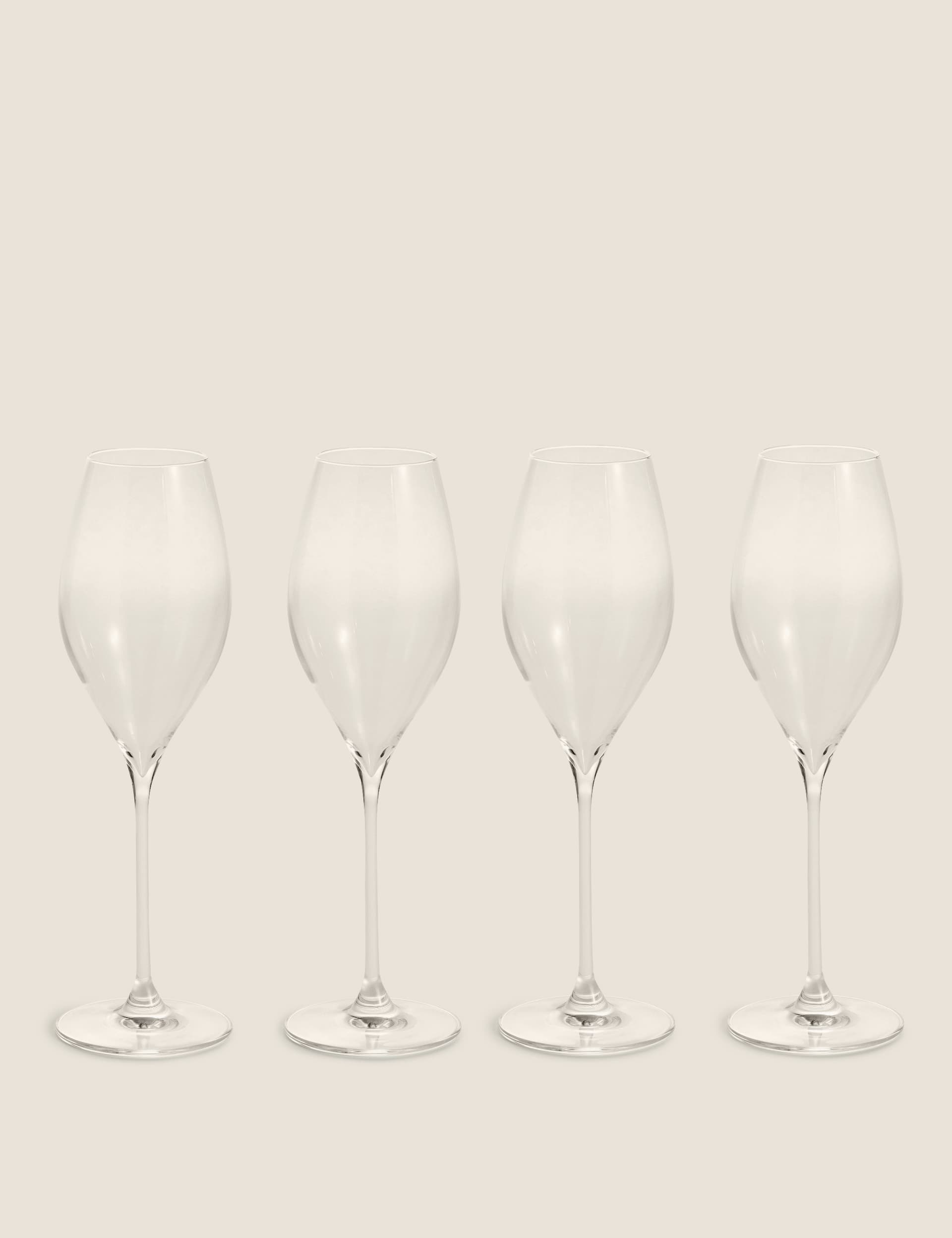 The Sommelier'S Edit Set of 4 Prosecco Glasses - Clear, Clear