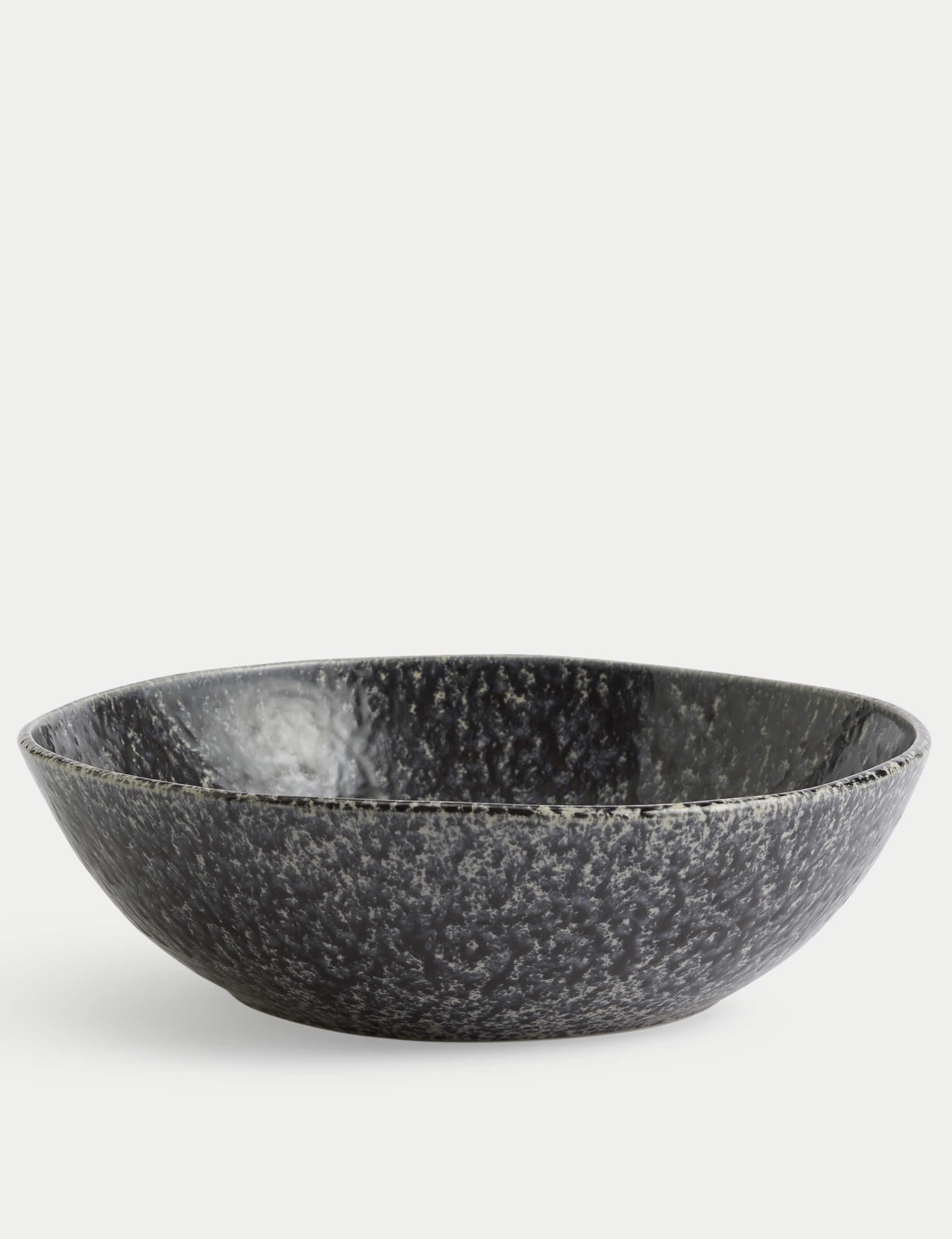 M&S Extra Large Reactive Serving Bowl - Black, Black