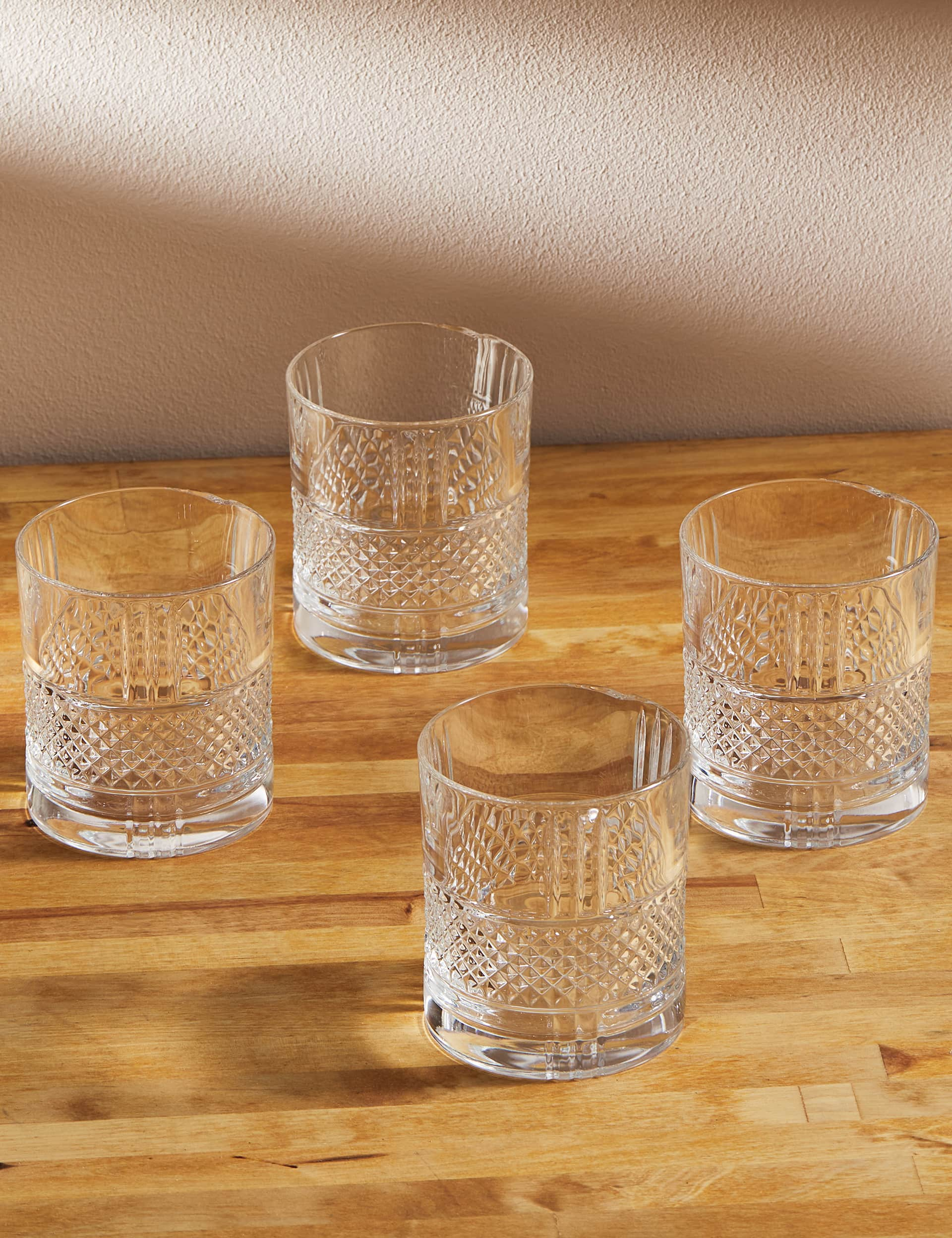 M&S Set of 4 Adeline Glass Tumblers