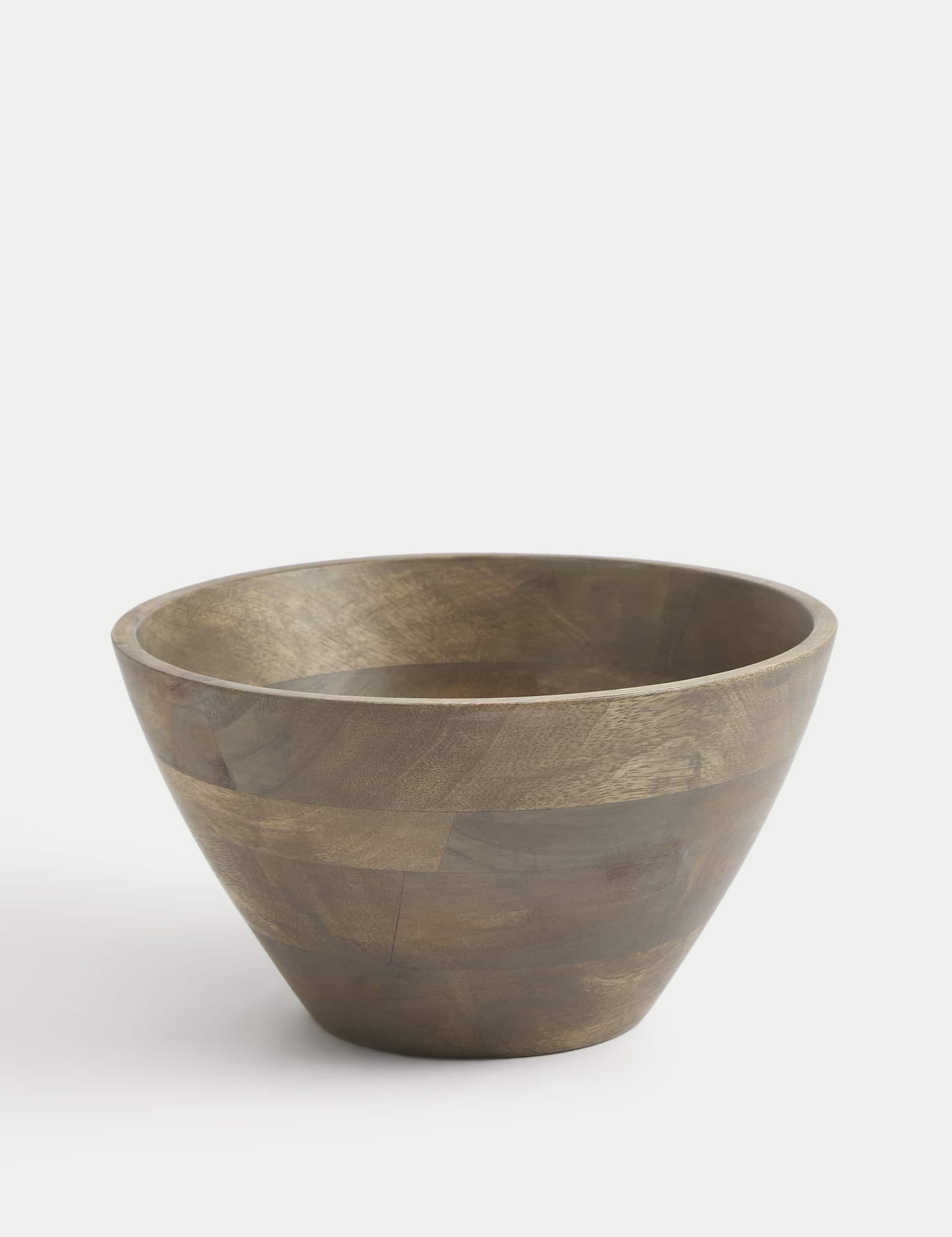 M&S Extra Large Wooden Serving Bowl