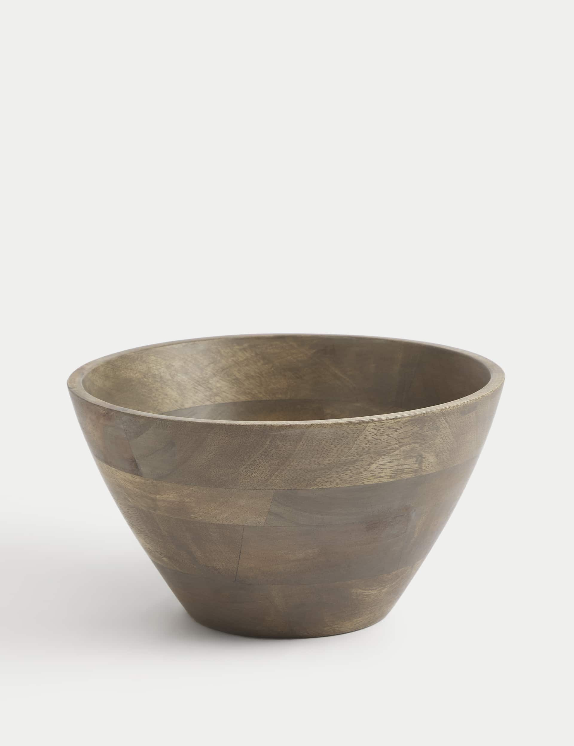 M&S Extra Large Wooden Serving Bowl - Natural, Natural