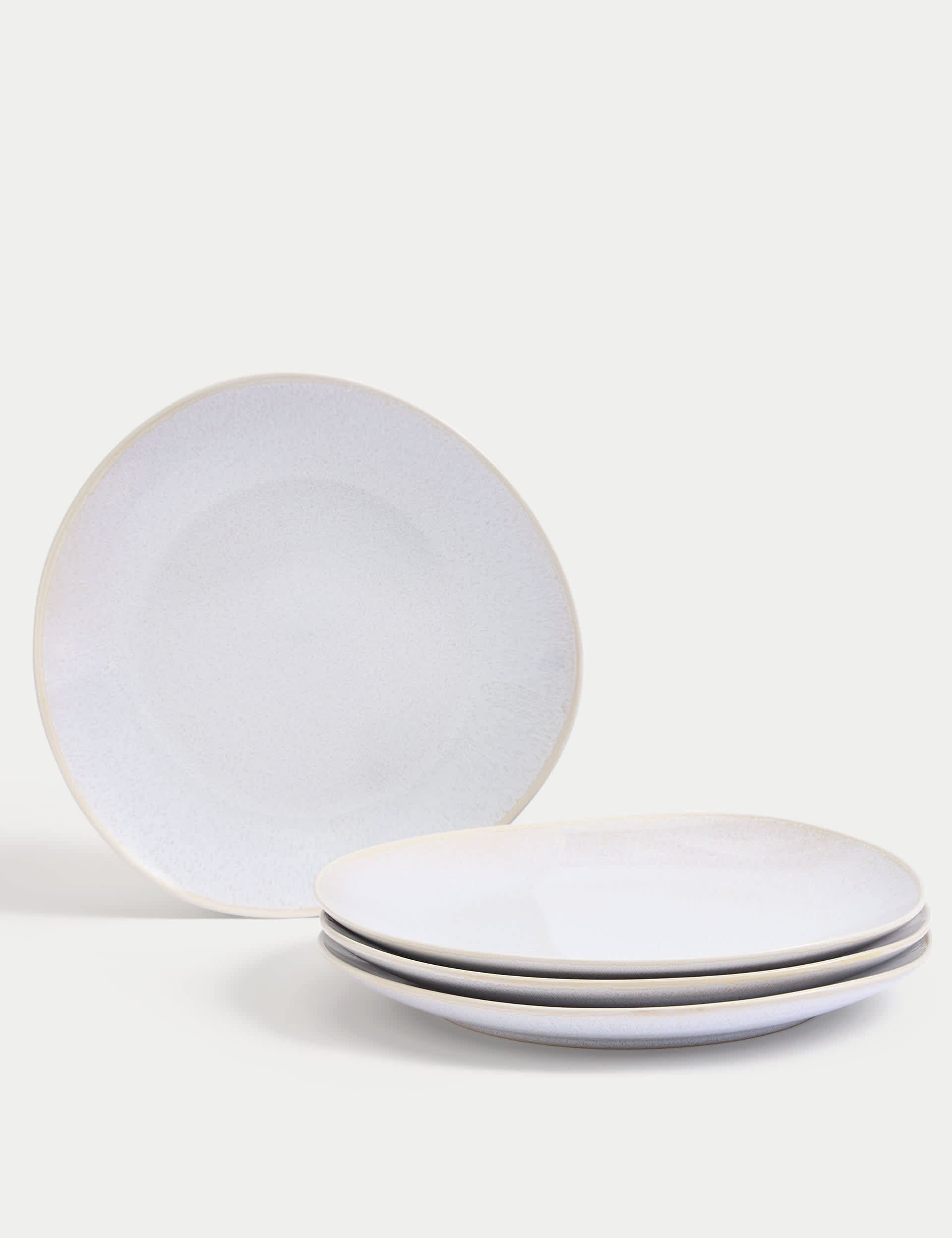 M&S Set of 4 Argo Dinner Plates - Natural, Natural