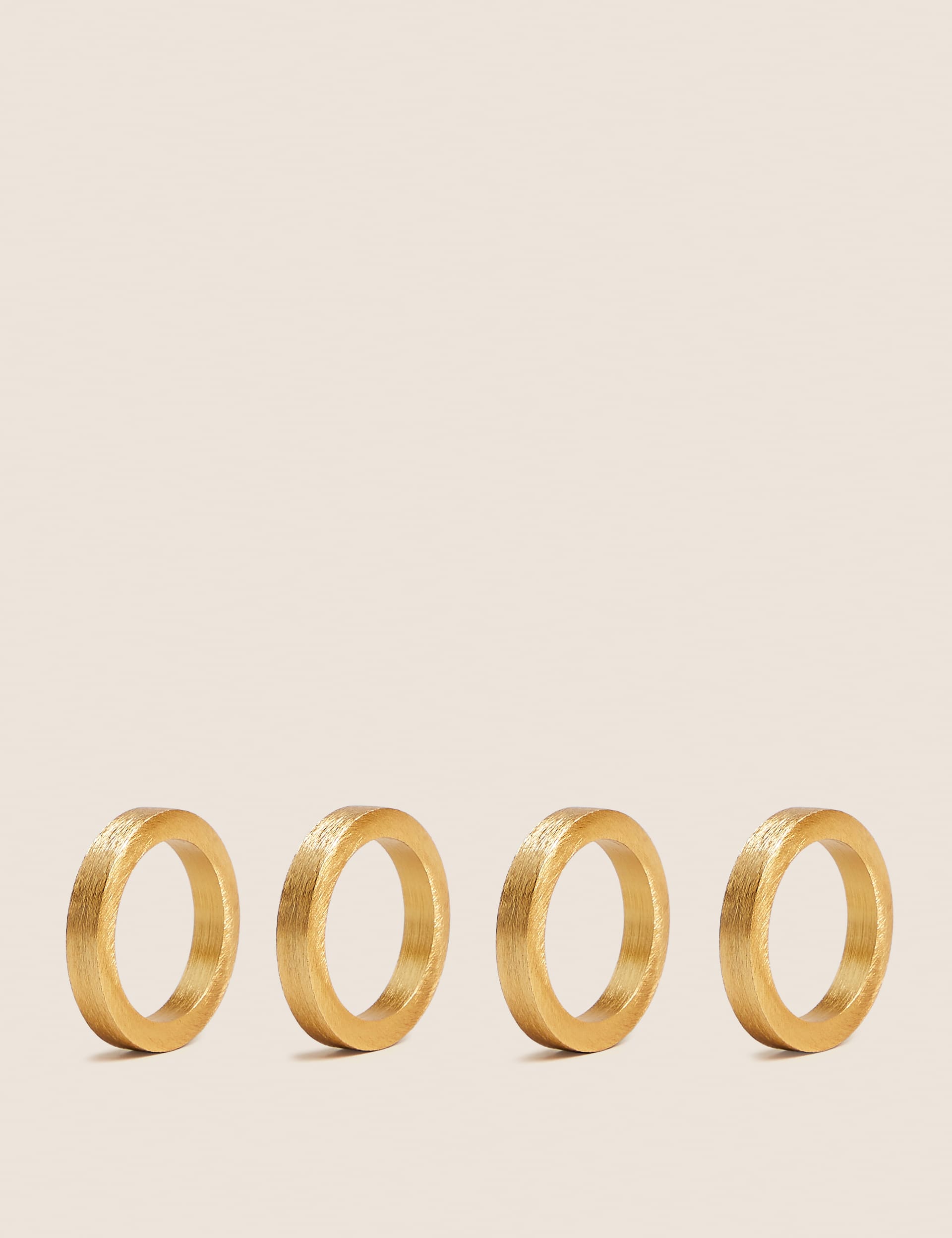M&S Set of 4 Metallic Napkin Rings