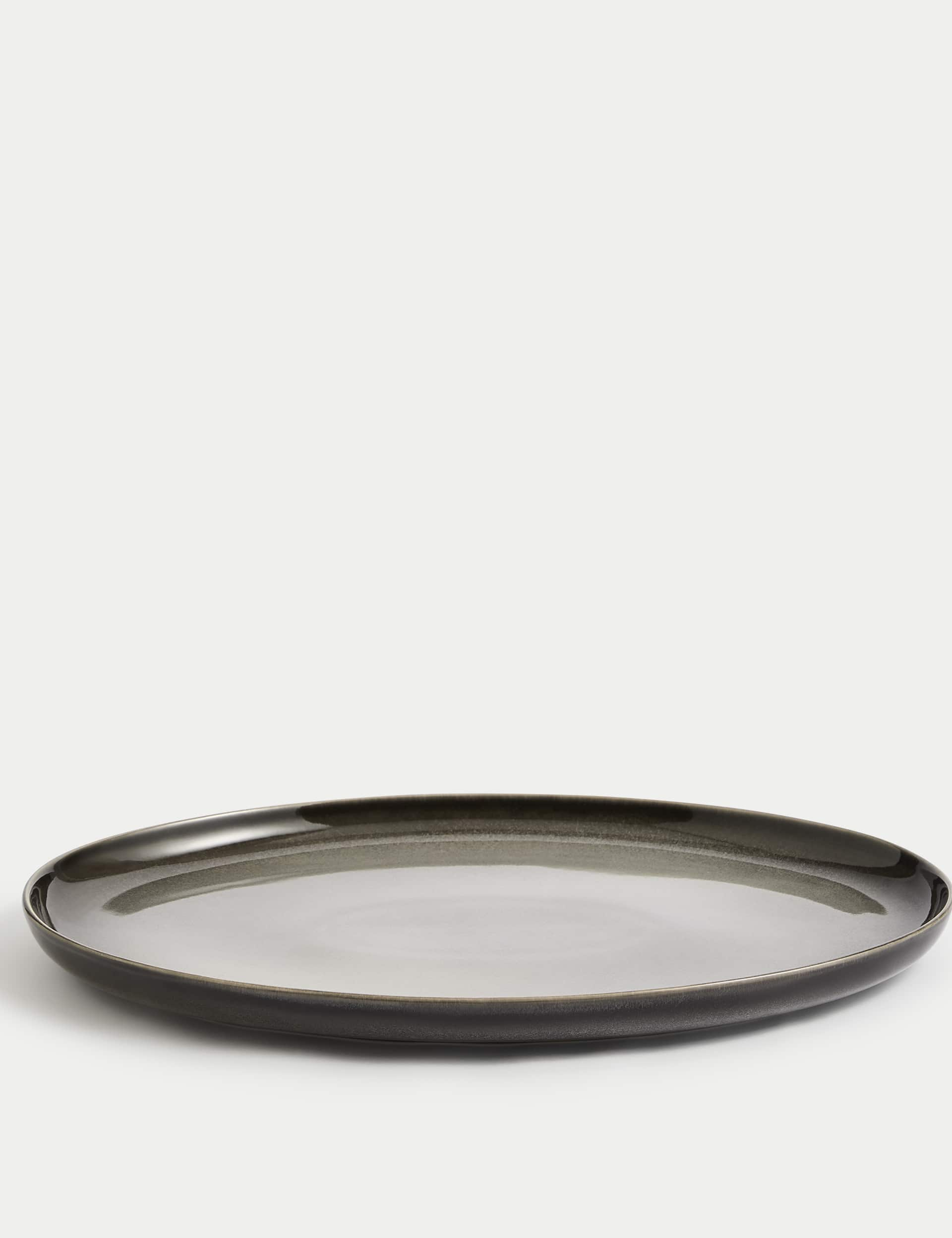 M&S Collection Amberley Reactive Platter - Grey, Grey,Navy