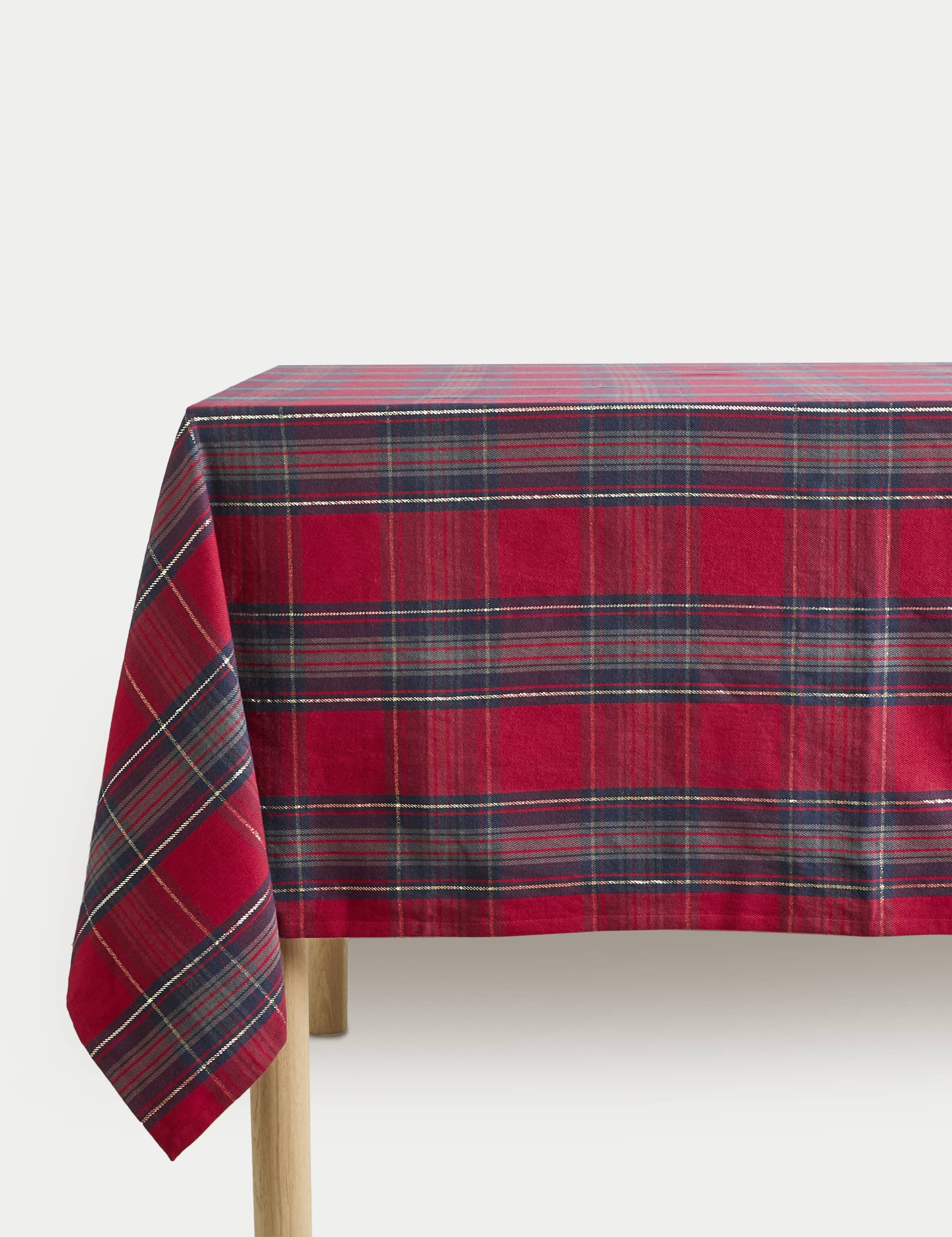 M&S Tartan Tablecloth