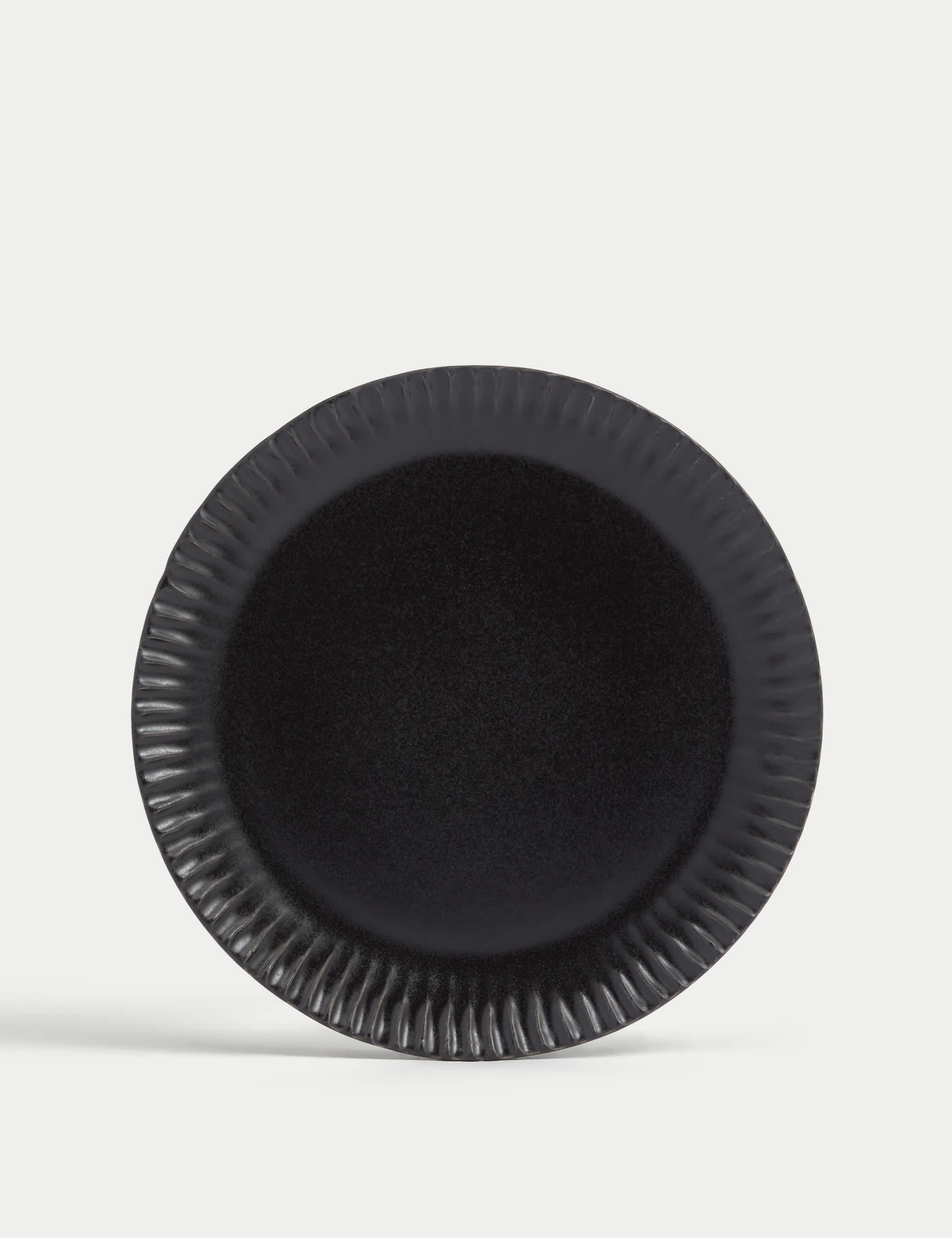 M&S Collection Set of 4 Textured Side Plates - Black, Black