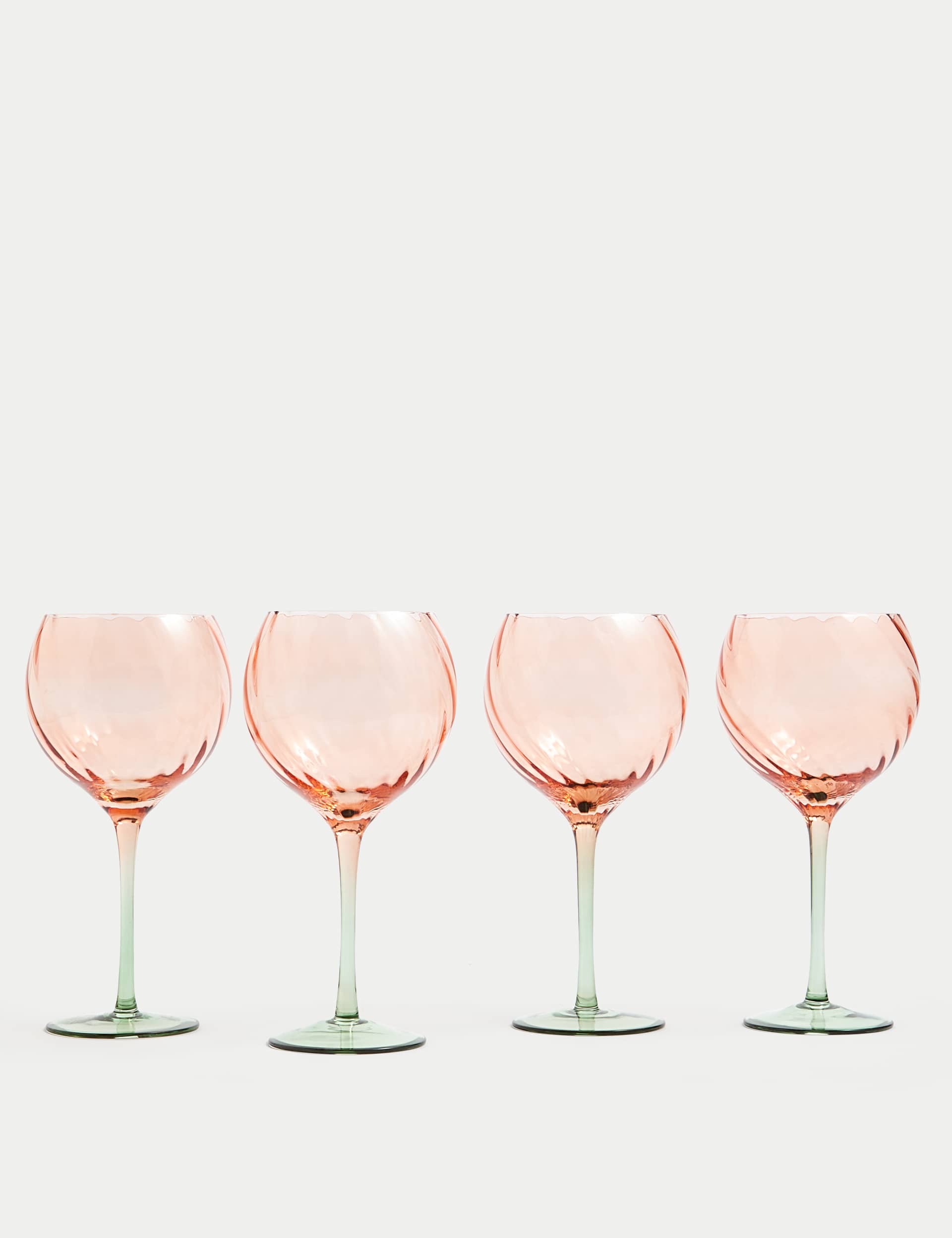 M&S Set of 4 Two Tone Gin Glasses - Multi, Multi