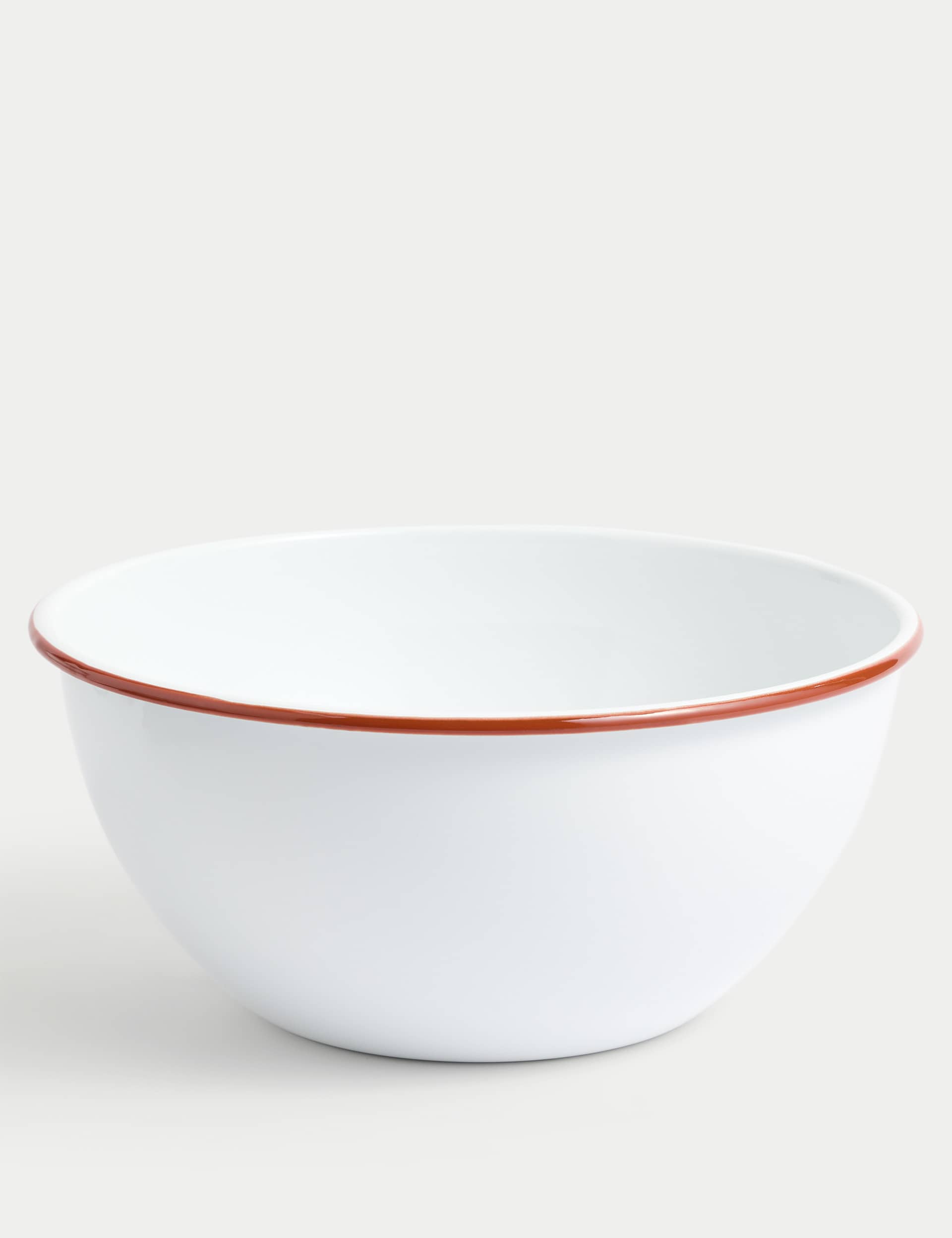 Enamel24cmLargeMixingBowl - White Mix, Blue Mix,White Mix