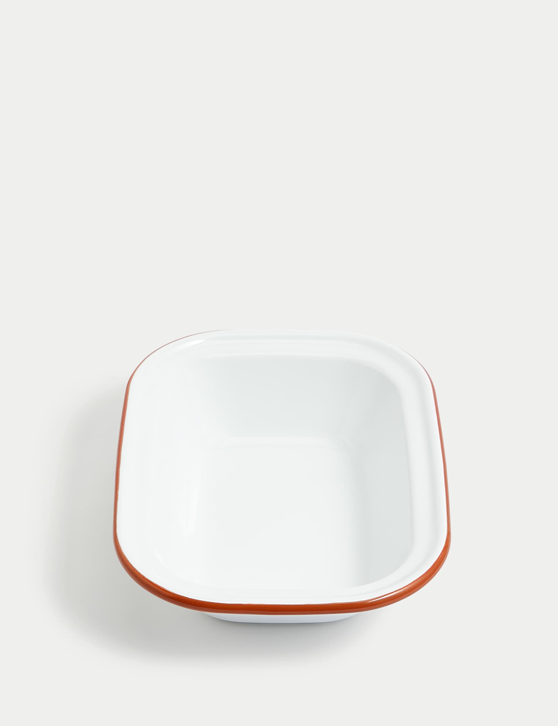 M&S Enamel 24cm Pie Dish - White Mix, White Mix