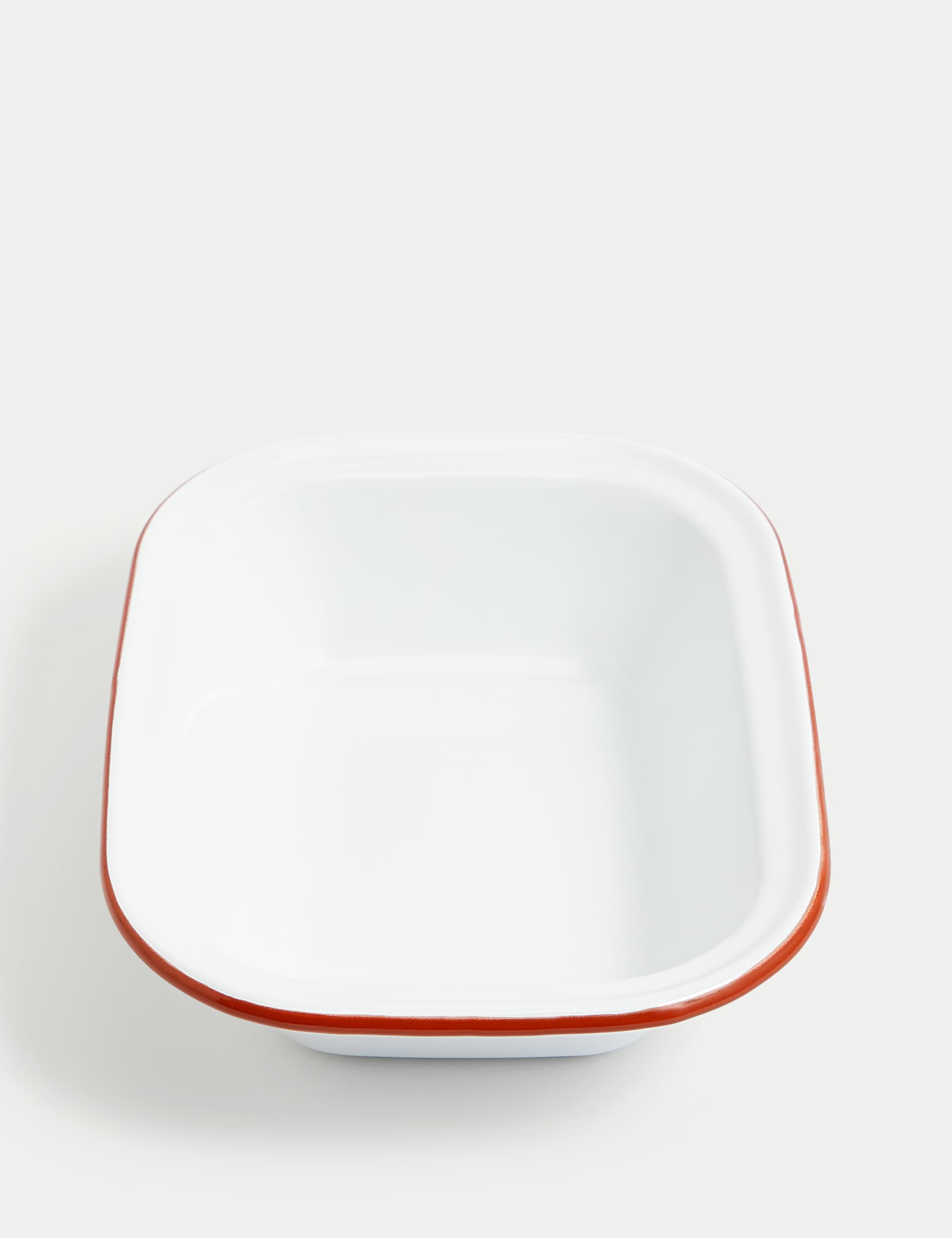 M&S Enamel 28cm Pie Dish - White Mix, White Mix