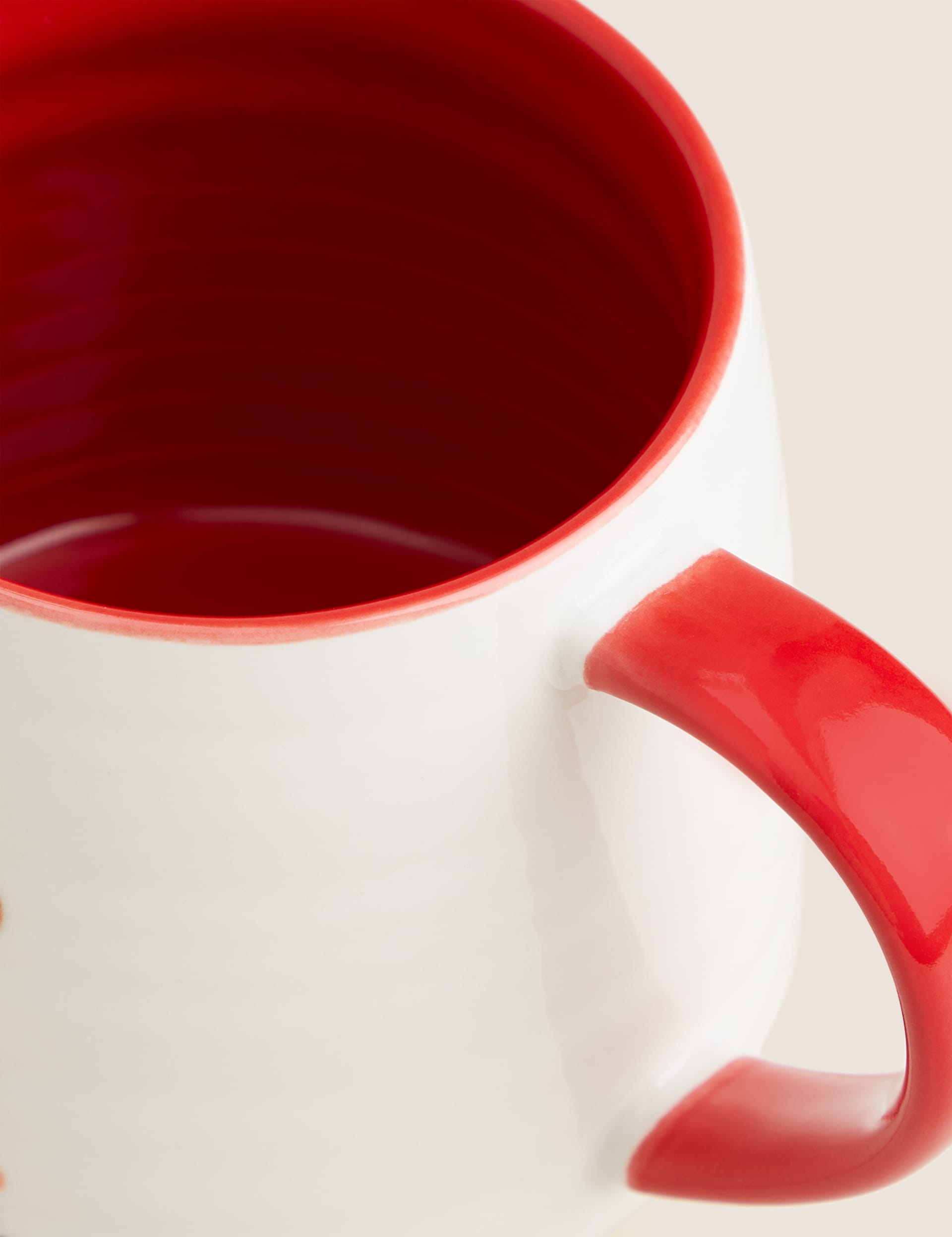 M&S Collection Cockapoo Dog Mug - Dark Red, Dark Red