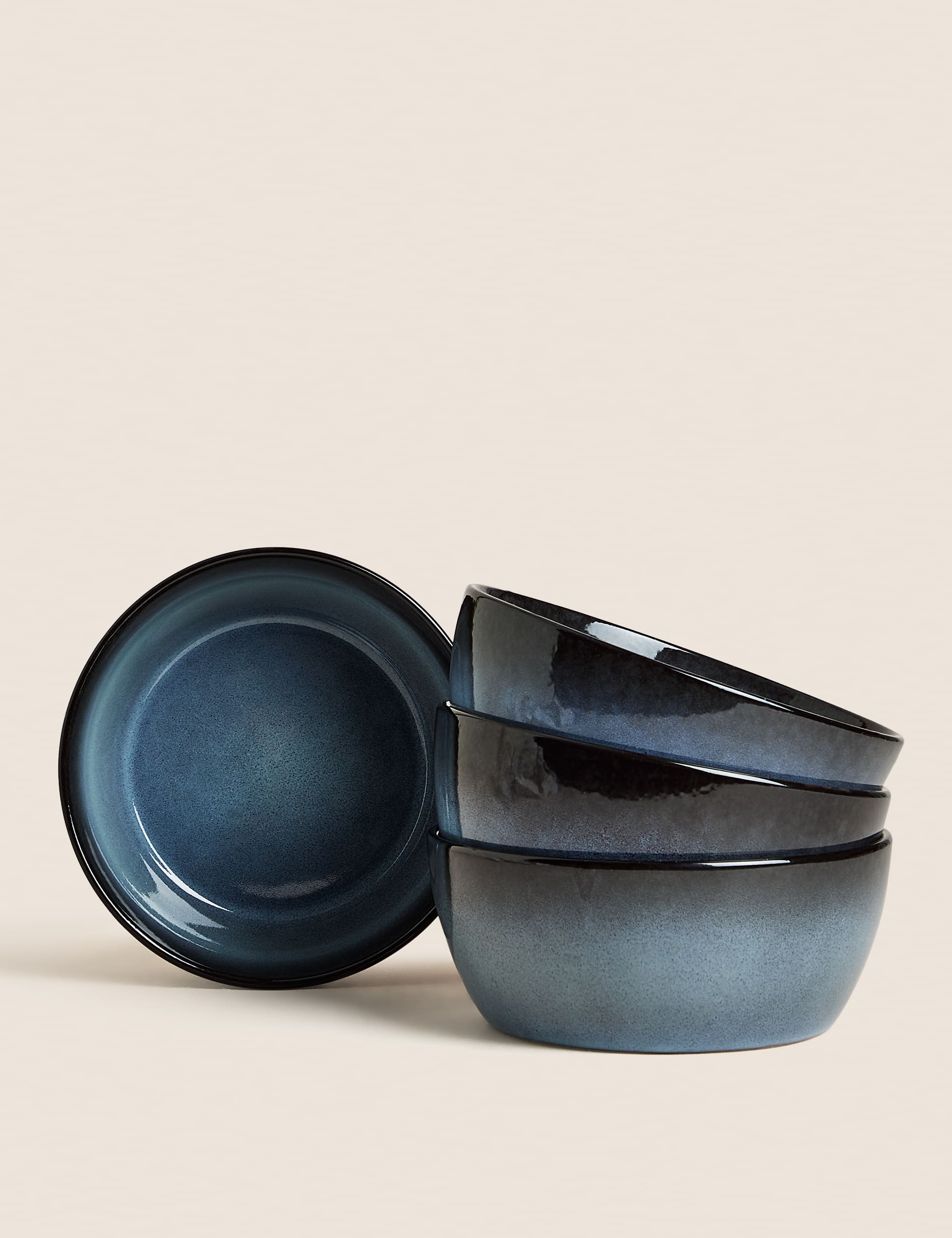 M&S Set of 4 Amberley Reactive Cereal Bowls
