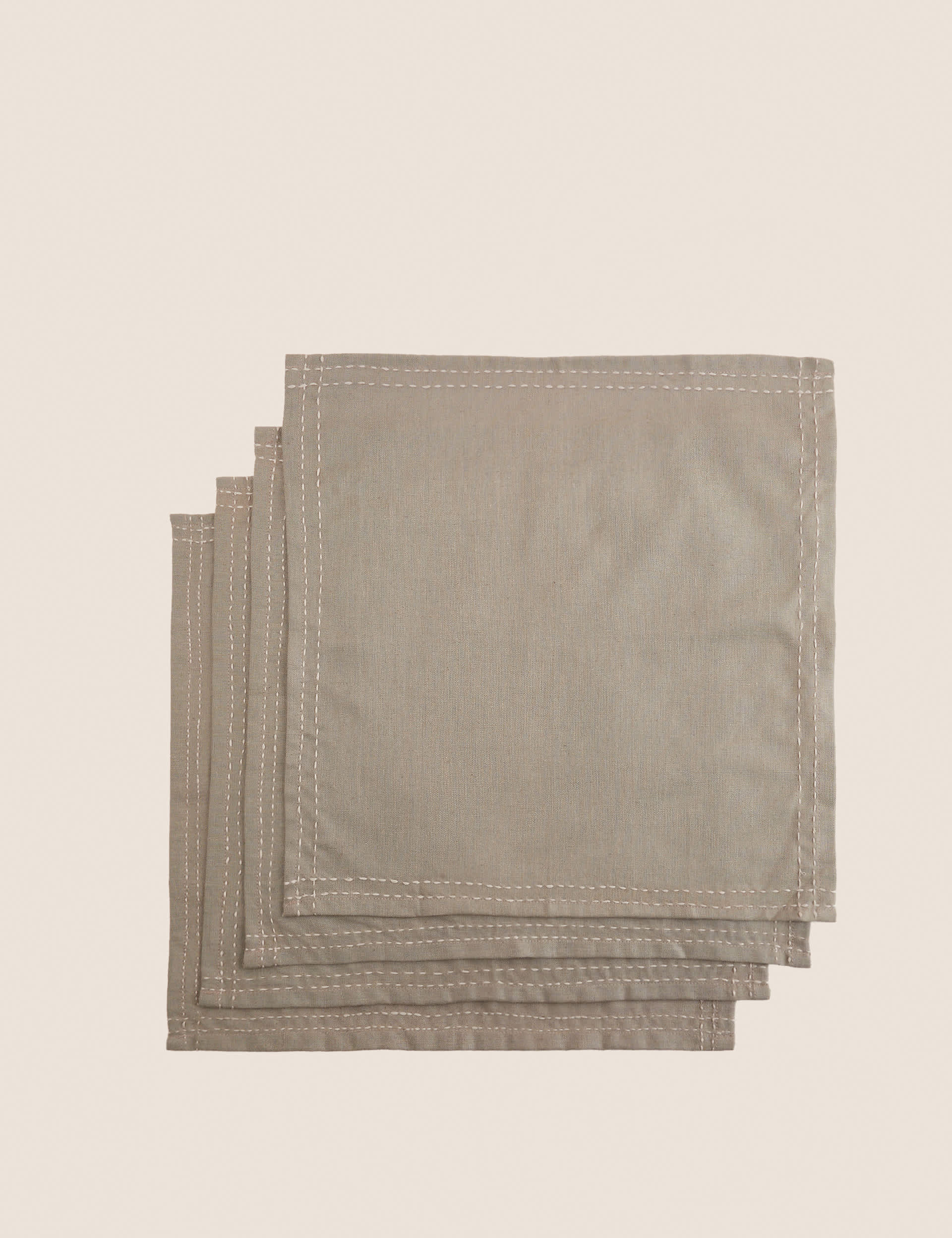 M&S Set of 4 Cotton with Linen Napkins