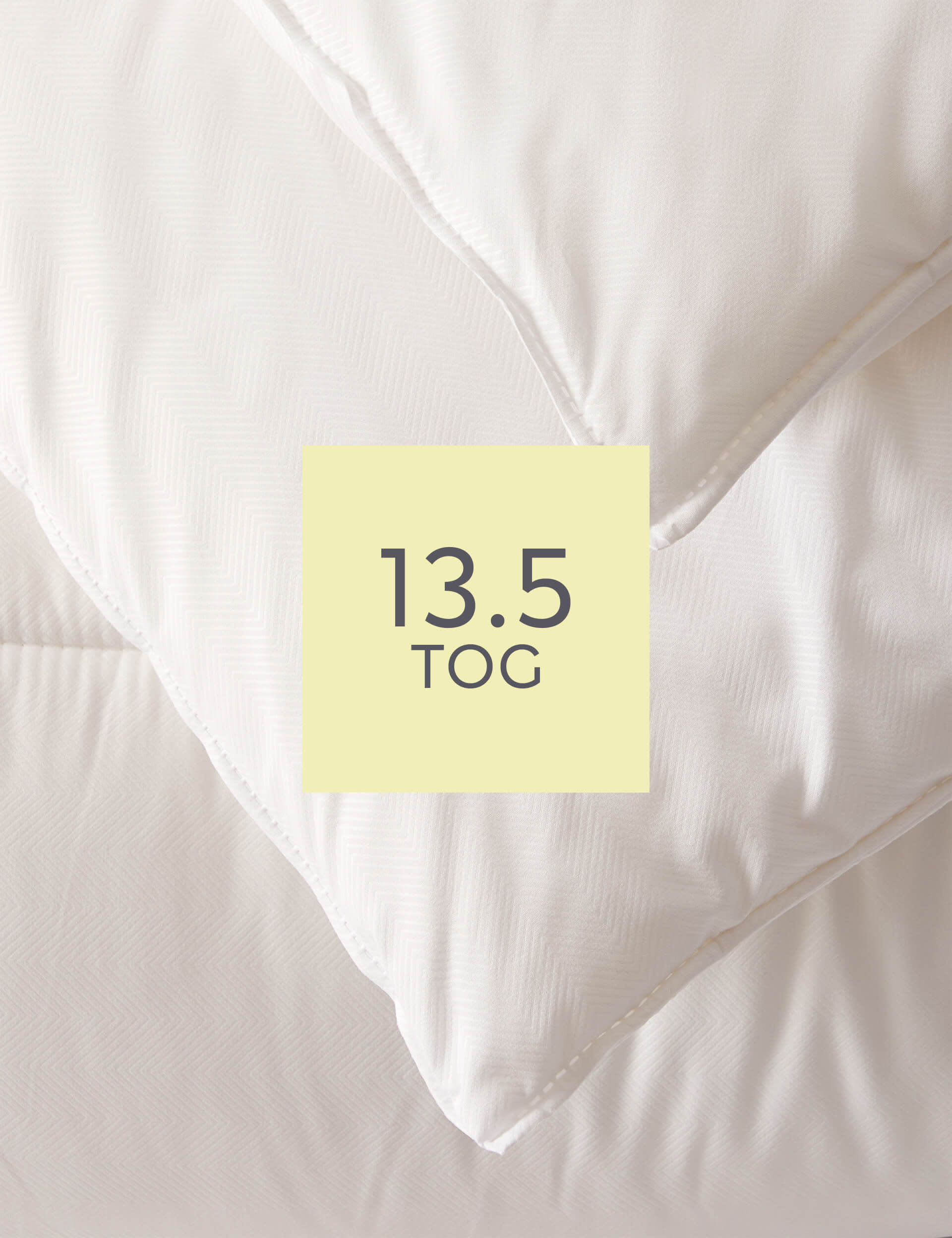 M&S Collection Soft As Down 13.5 Tog Duvet - SGL - White, White