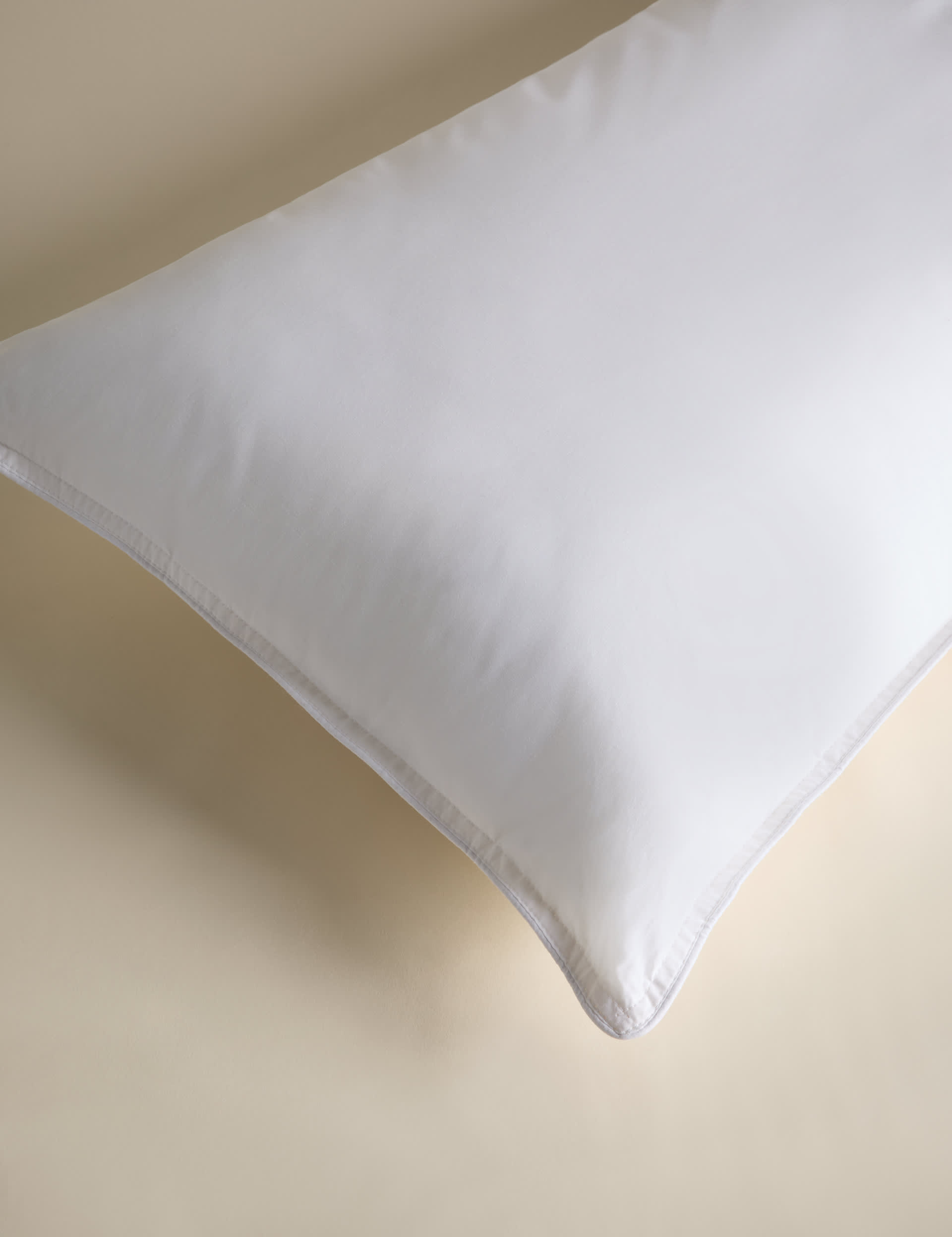 M&S Collection Ultimate Comfort Pure Cotton Single Medium Pillow - White, White