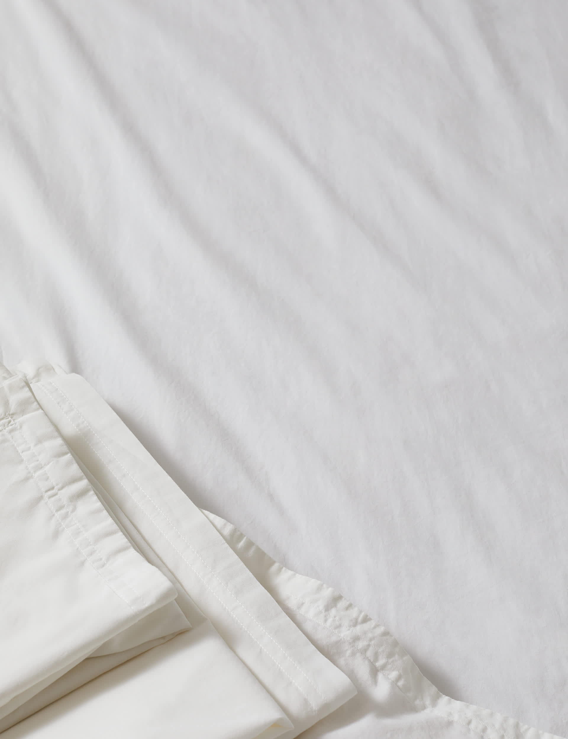 M&S X Fired Earth Washed Cotton Deep Fitted Sheet