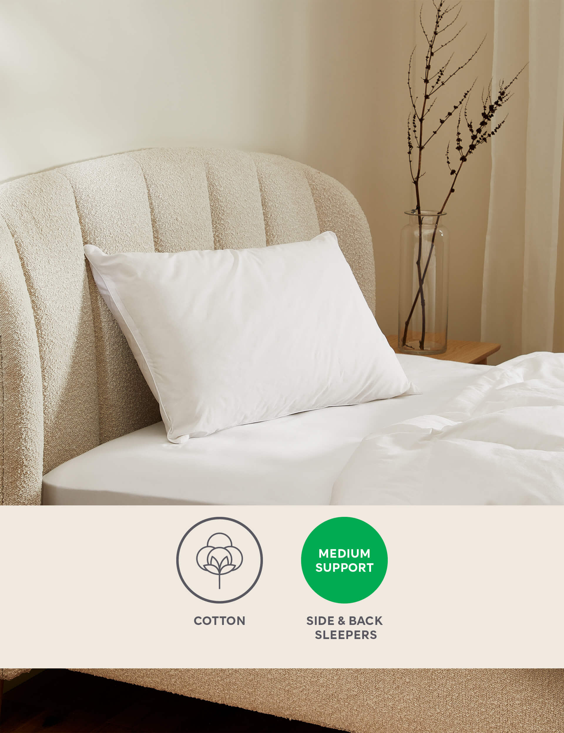 M&S Pure Wool Pillow