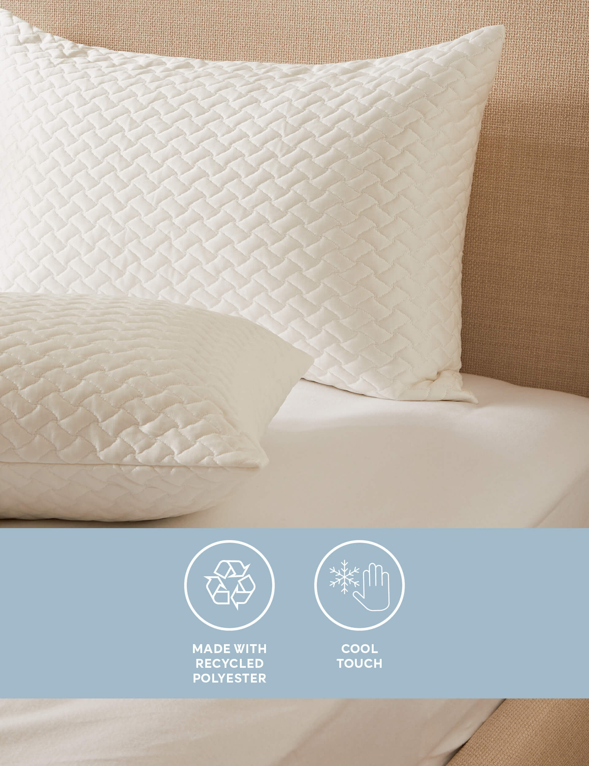 Sleep Solutions 2pk Ultra Cool Pillow Protectors