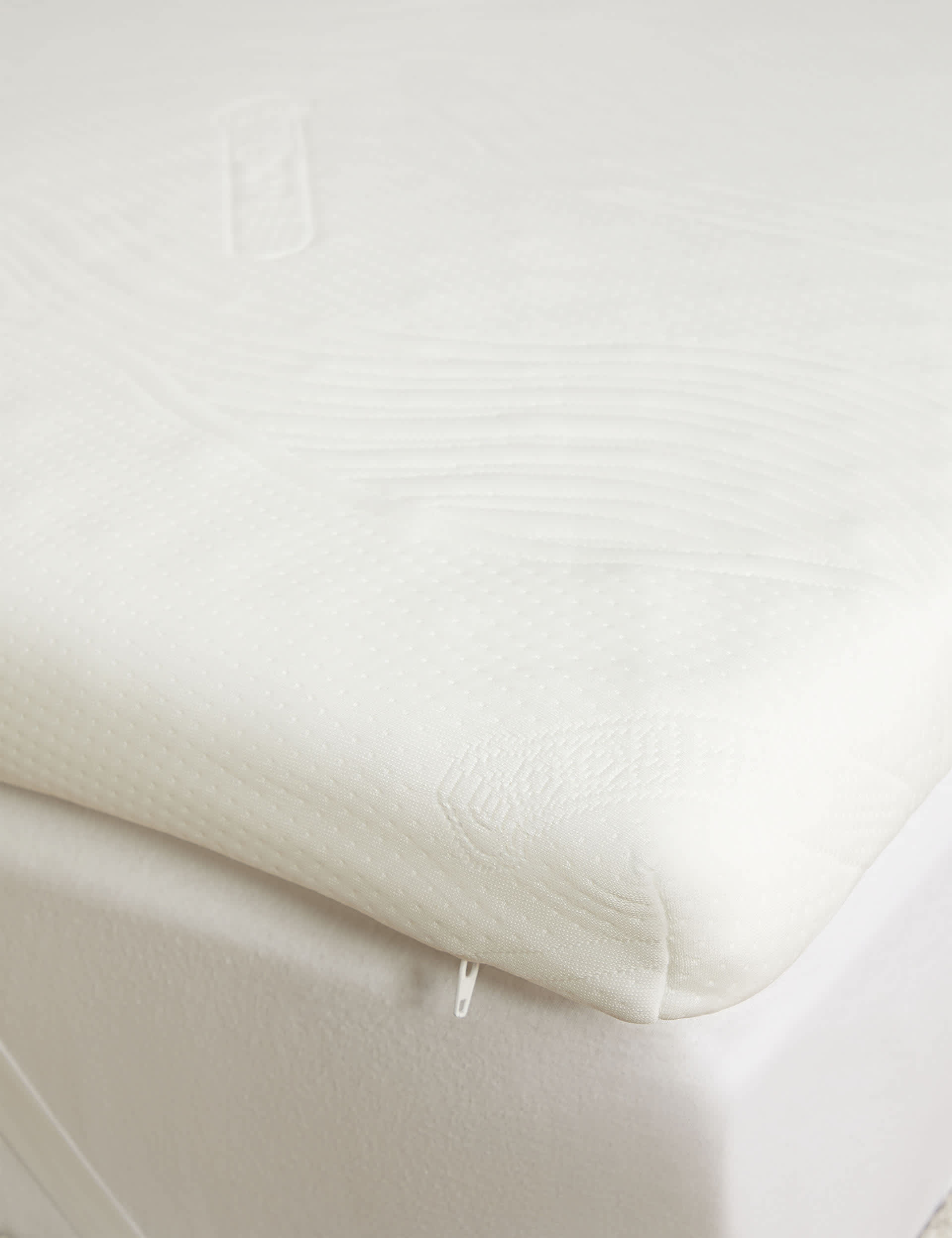 Sleep Solutions Memory Foam Contour 6cm Mattress Topper - SGL - White, White