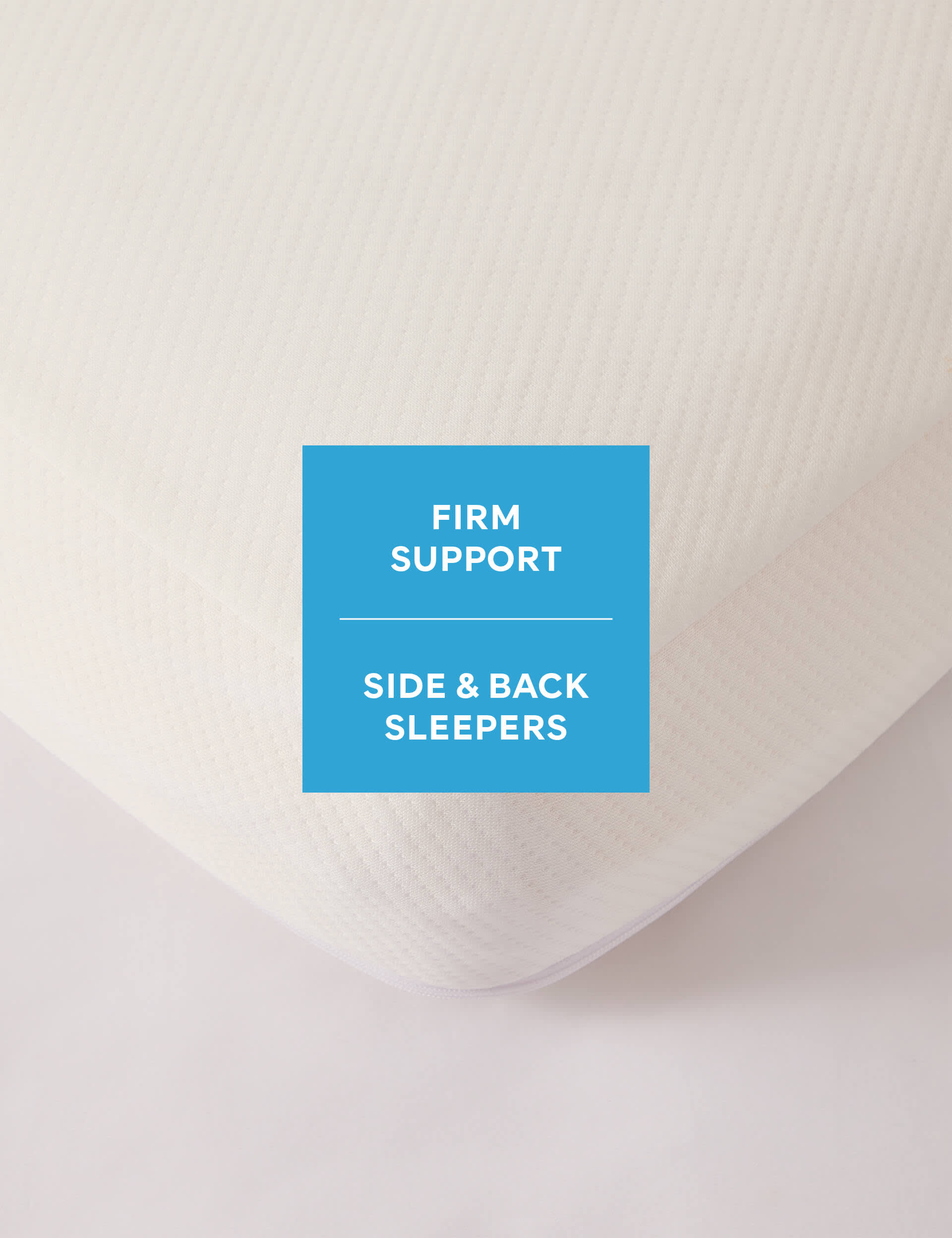 Sleep Solutions Side Sleeper Memory Foam Pillow - White, White