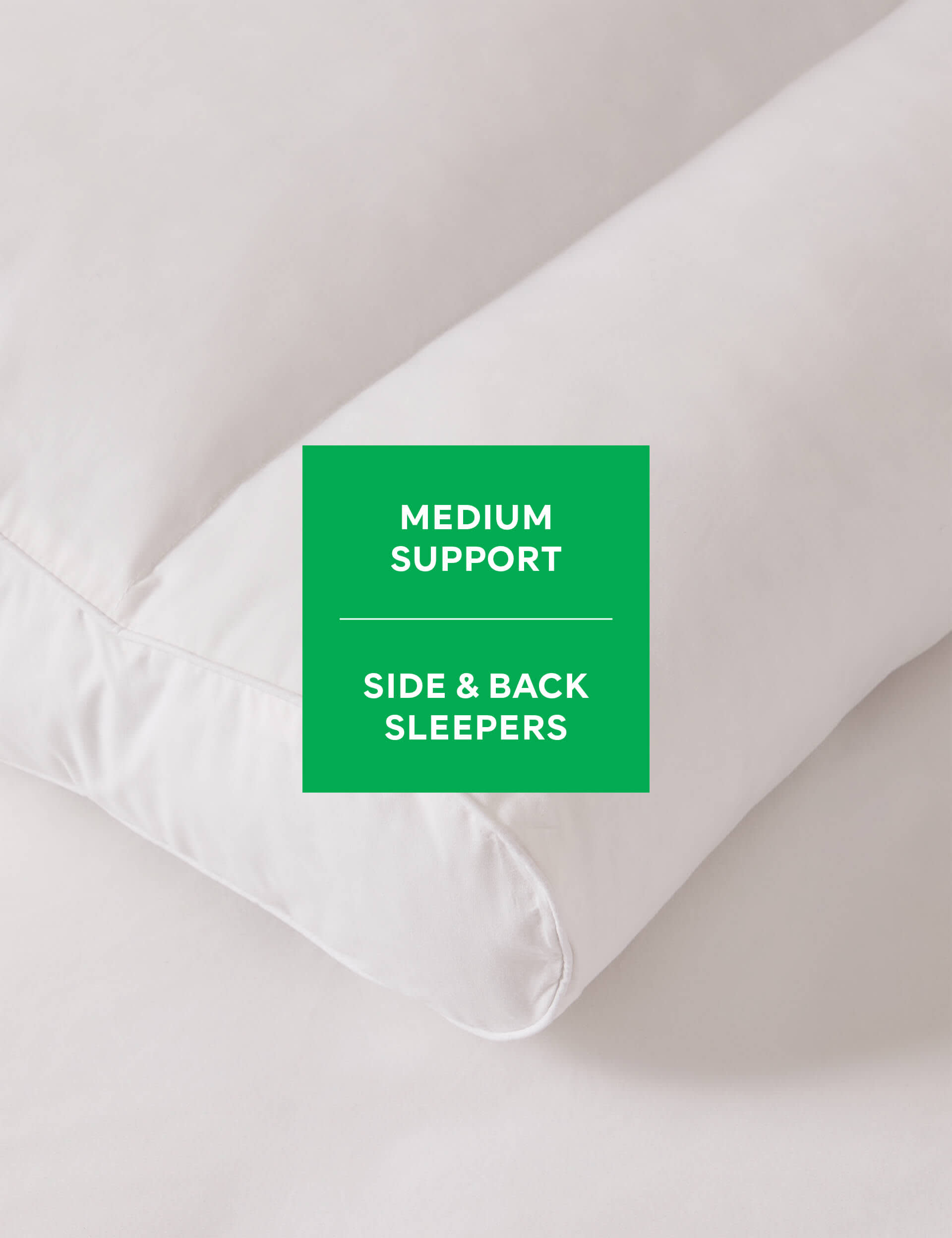 Sleep Solutions Contour Pillow - White, White