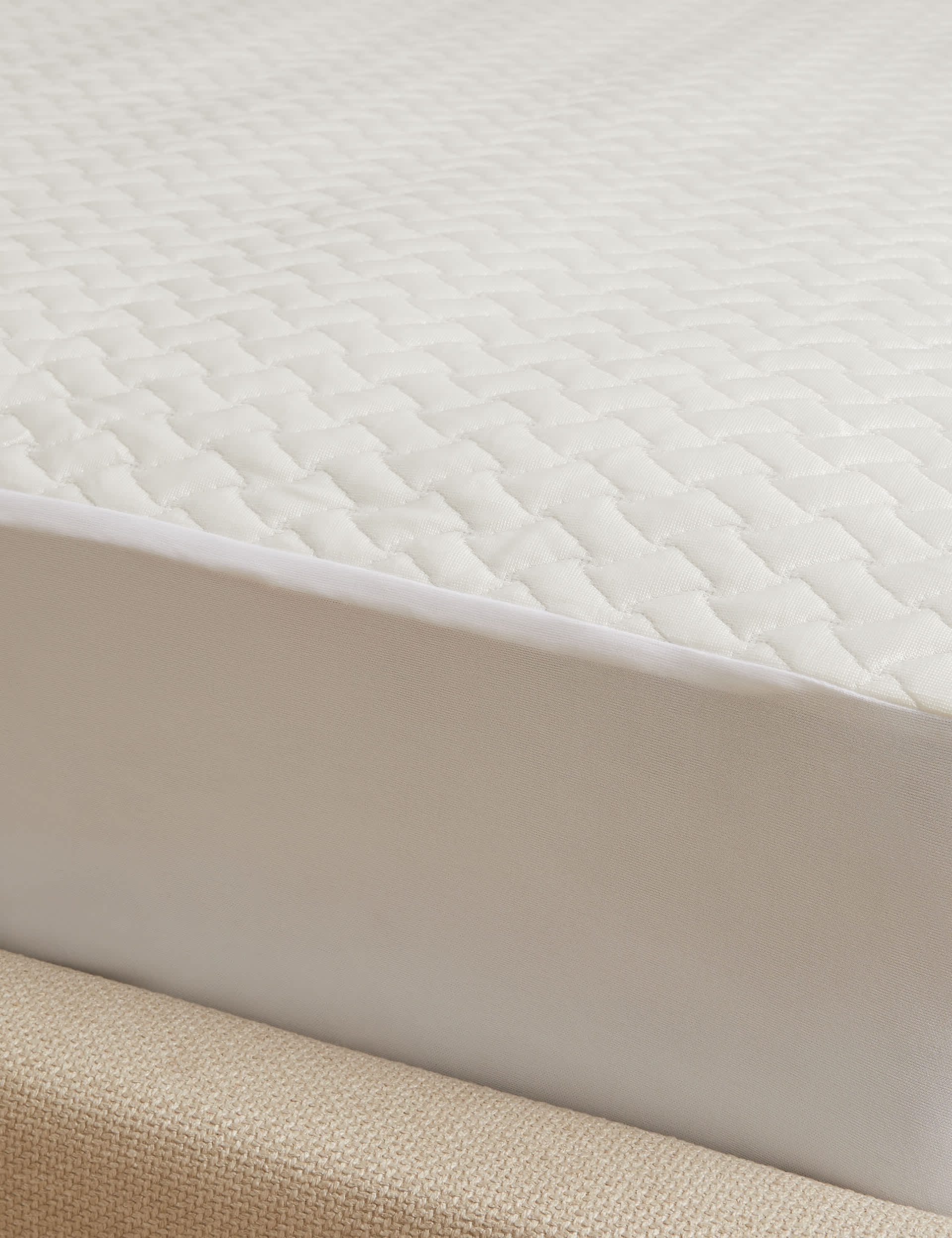 Sleep Solutions Ultra Cool Mattress Protector - 6FT - White, White