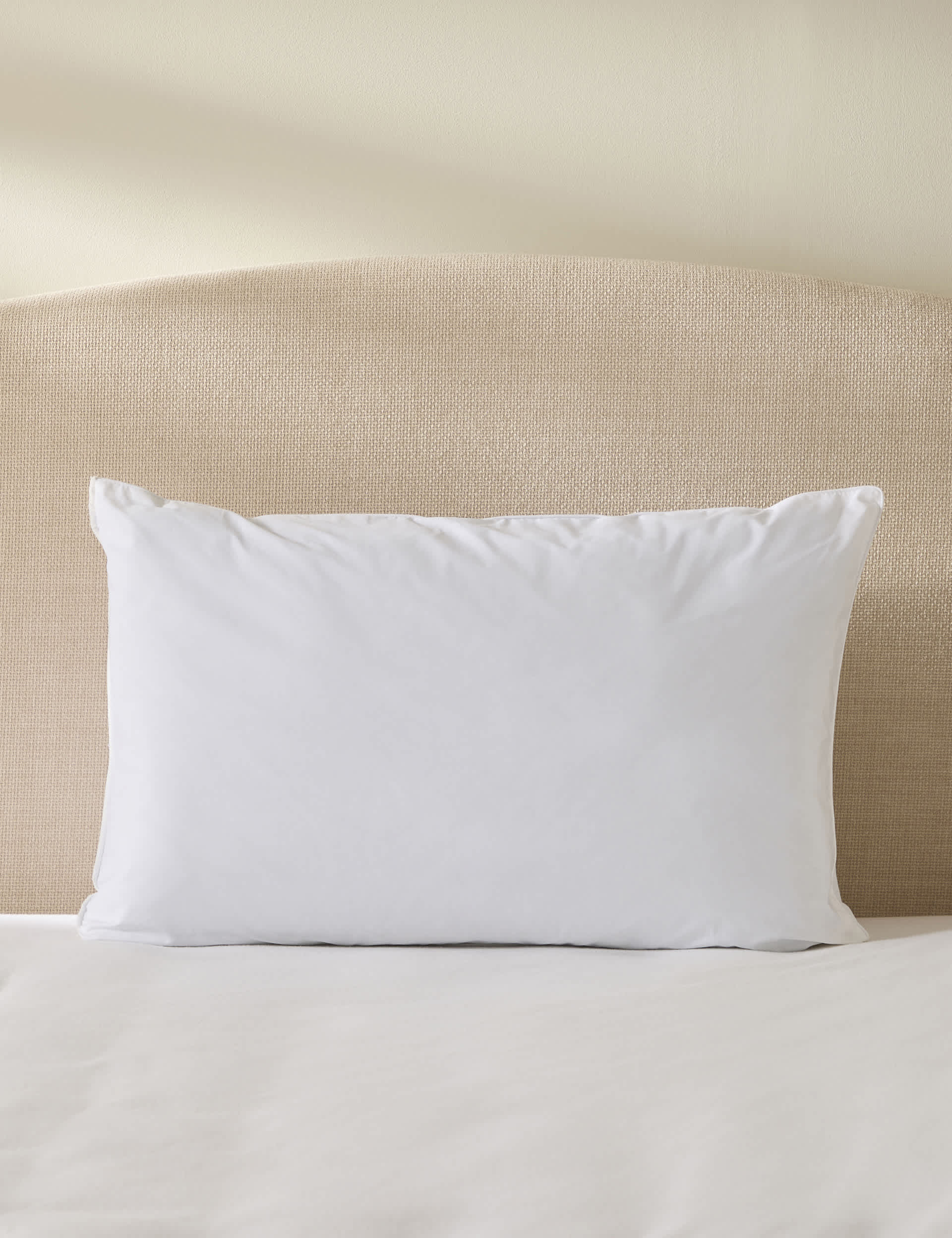 Sleep Solutions Pure Cotton Super Support Pillow - White, White