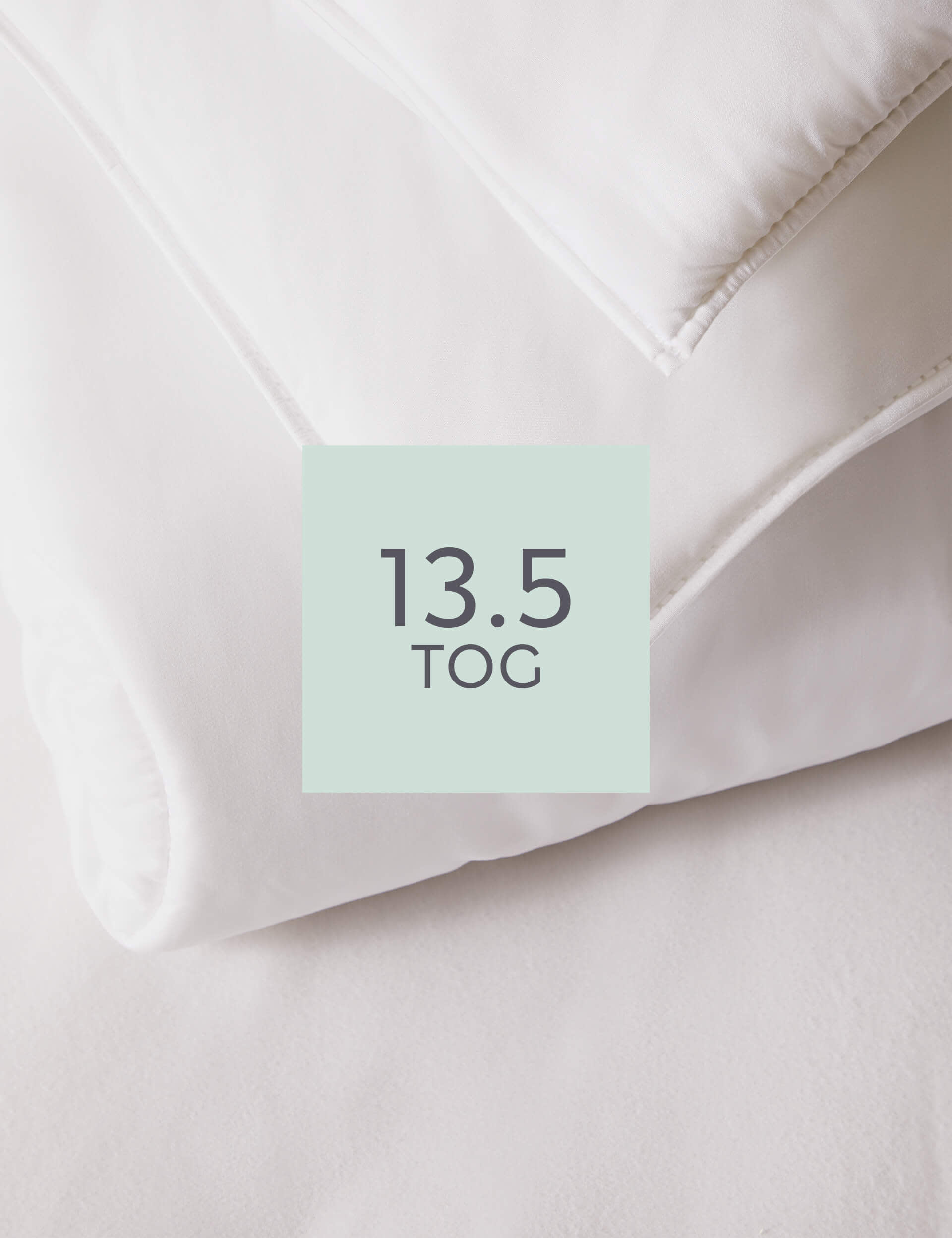 M&S Collection Anti Allergy Plus 13.5 Tog Duvet - DBL - White, White