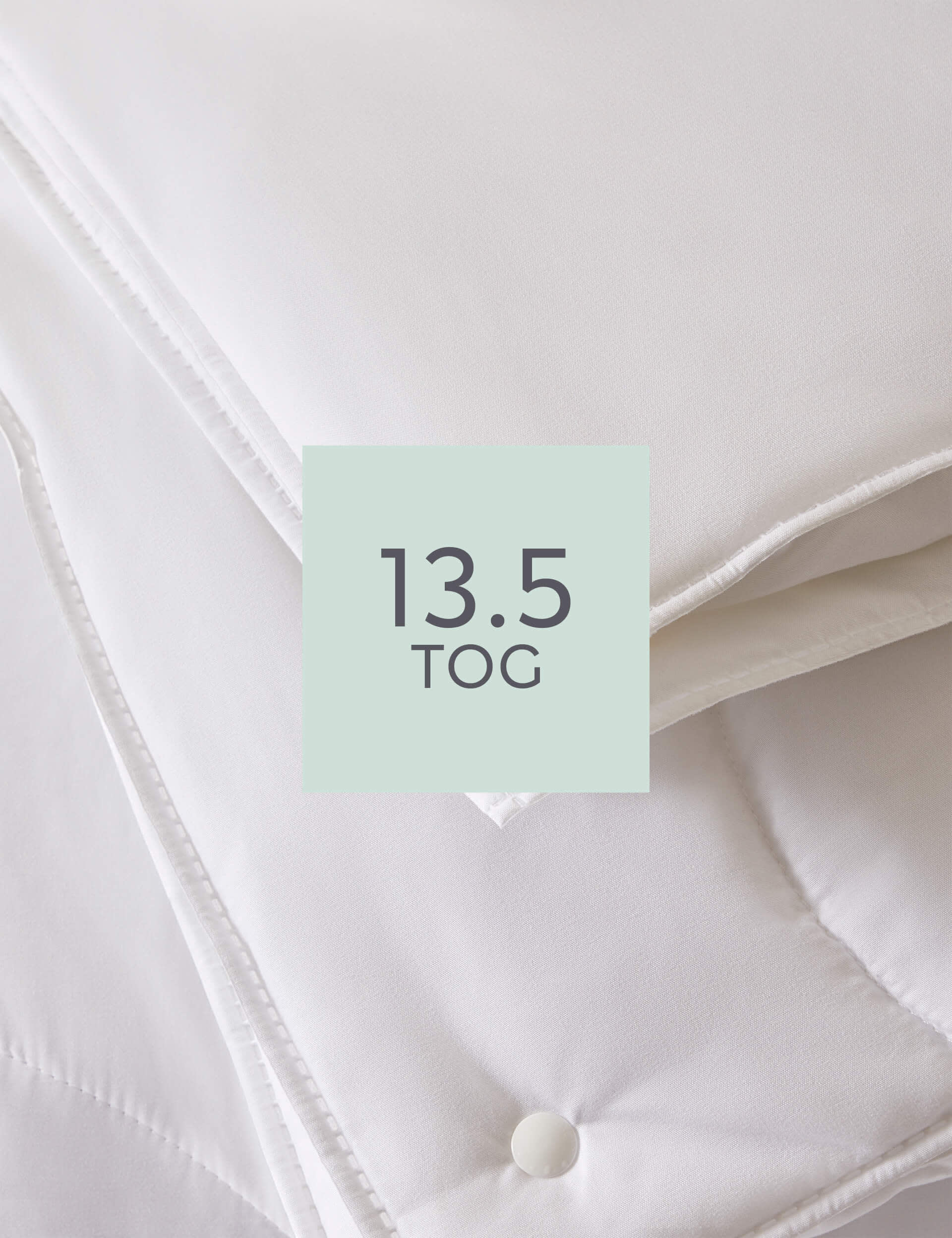 M&S Collection Anti Allergy Plus 13.5 All Seasons Tog Duvet - DBL - White, White