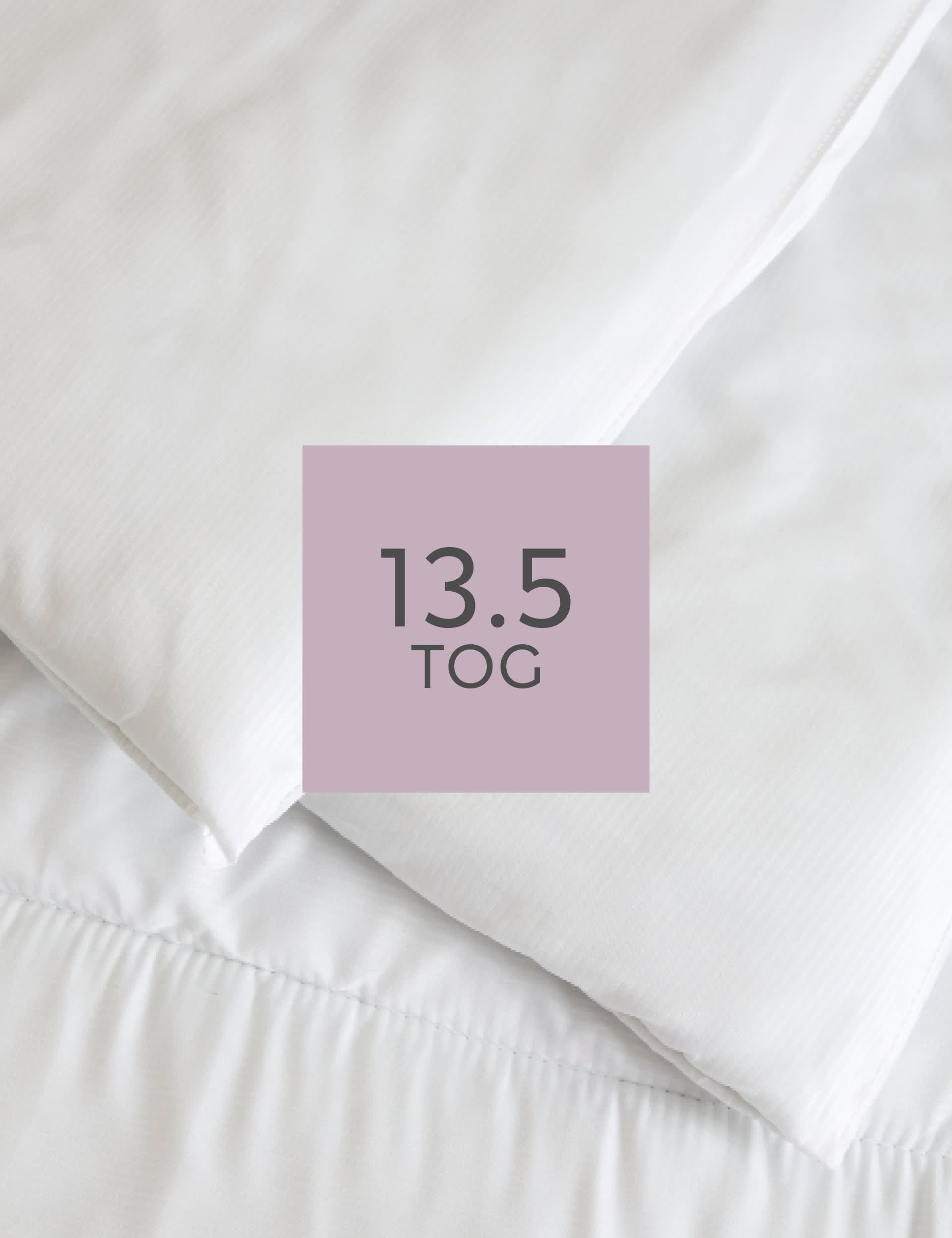 M&S Collection Simply Soft 13.5 Tog Duvet - 5FT - White, White