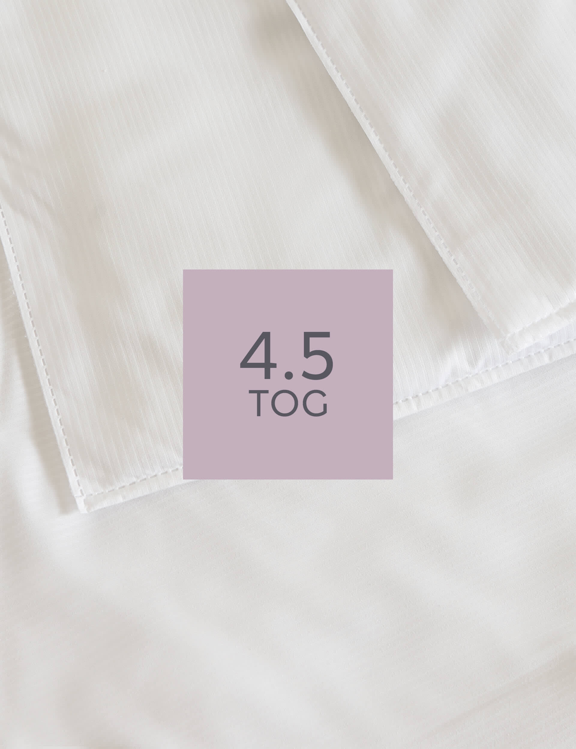 M&S Collection Simply Soft 4.5 Tog Duvet - SGL - White, White