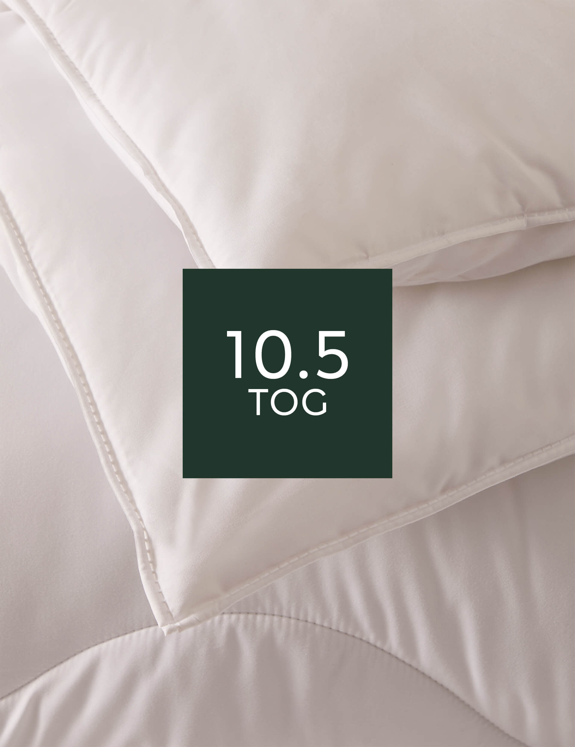 M&S Collection Ultimate Anti Allergy 10.5 Tog Duvet - DBL - White, White