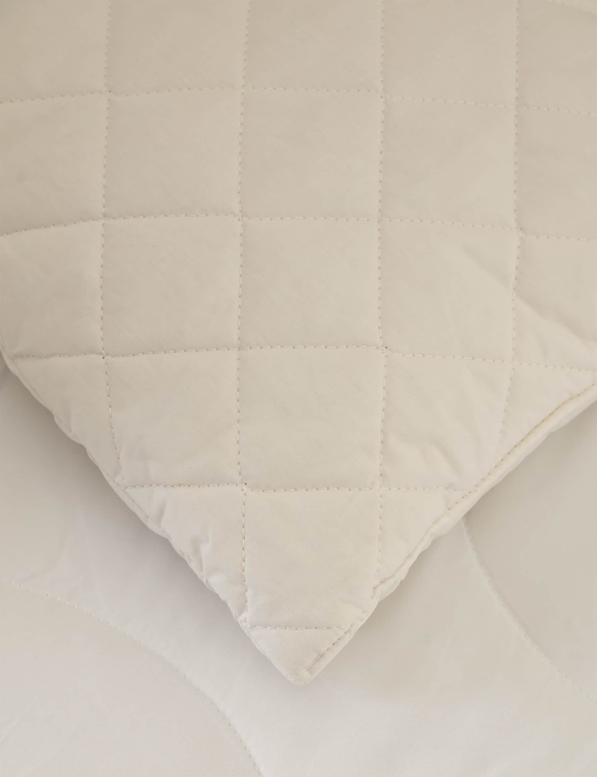 M&S Collection Pure Wool & Cotton Cot Bed Pillow - TODDL - White, White