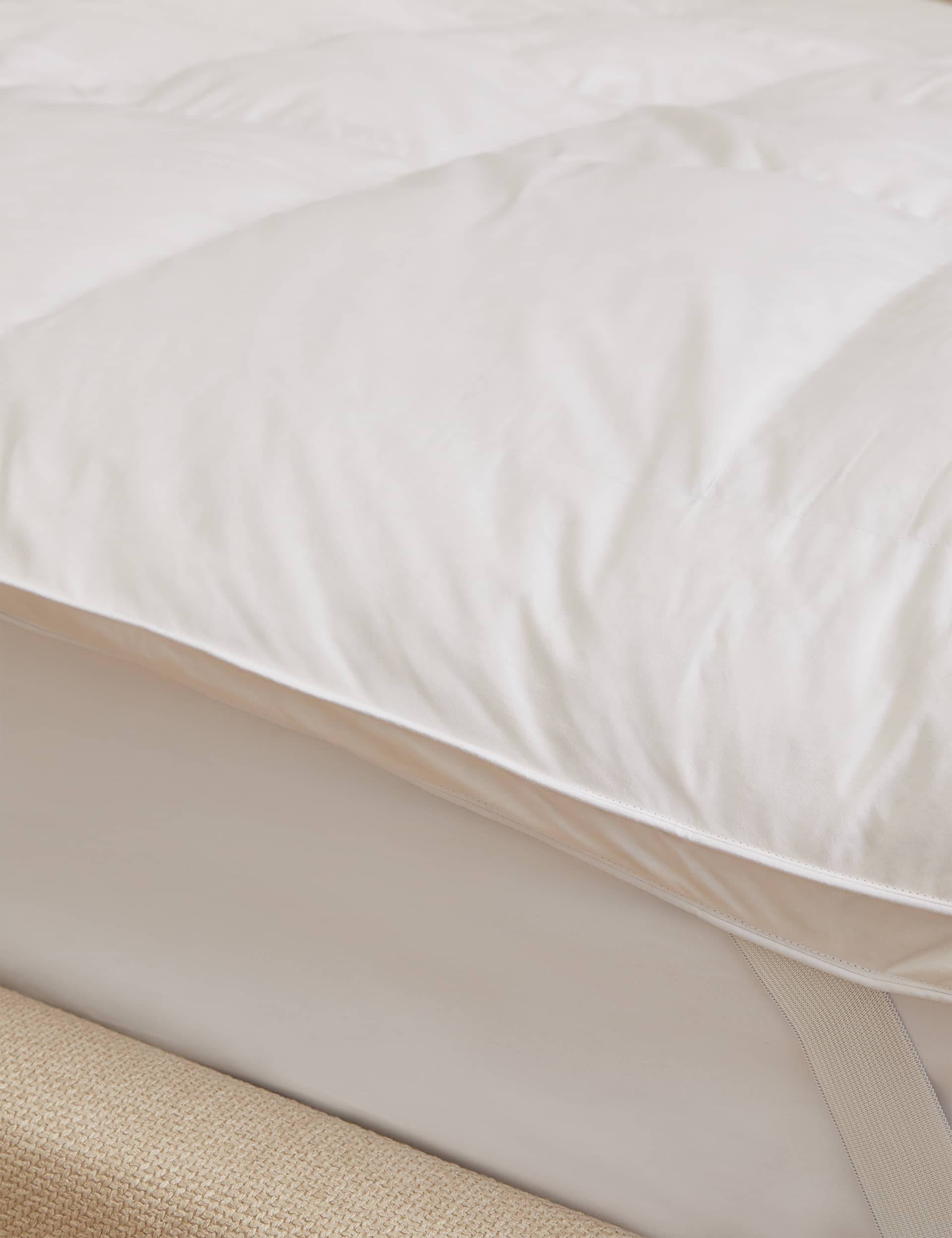 M&S Collection Duck Feather & Down Mattress Topper - 6FT - White, White