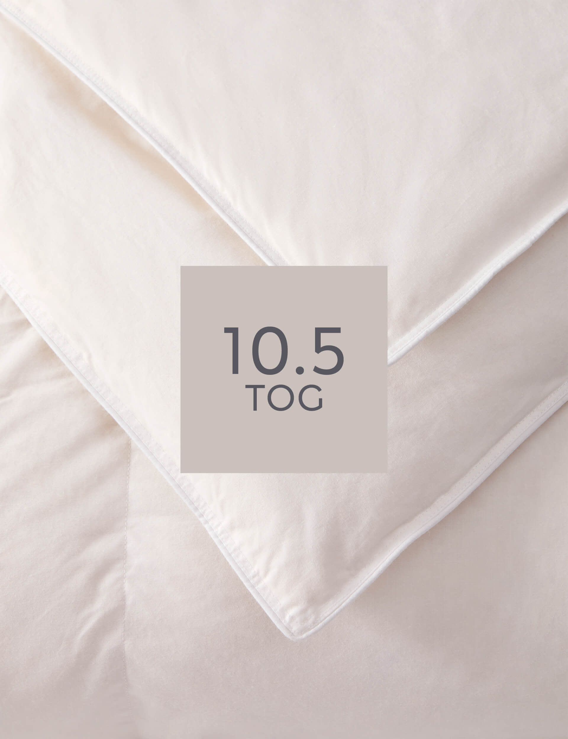 M&S Collection Duck Feather & Down 10.5 Tog Duvet - 5FT - White, White