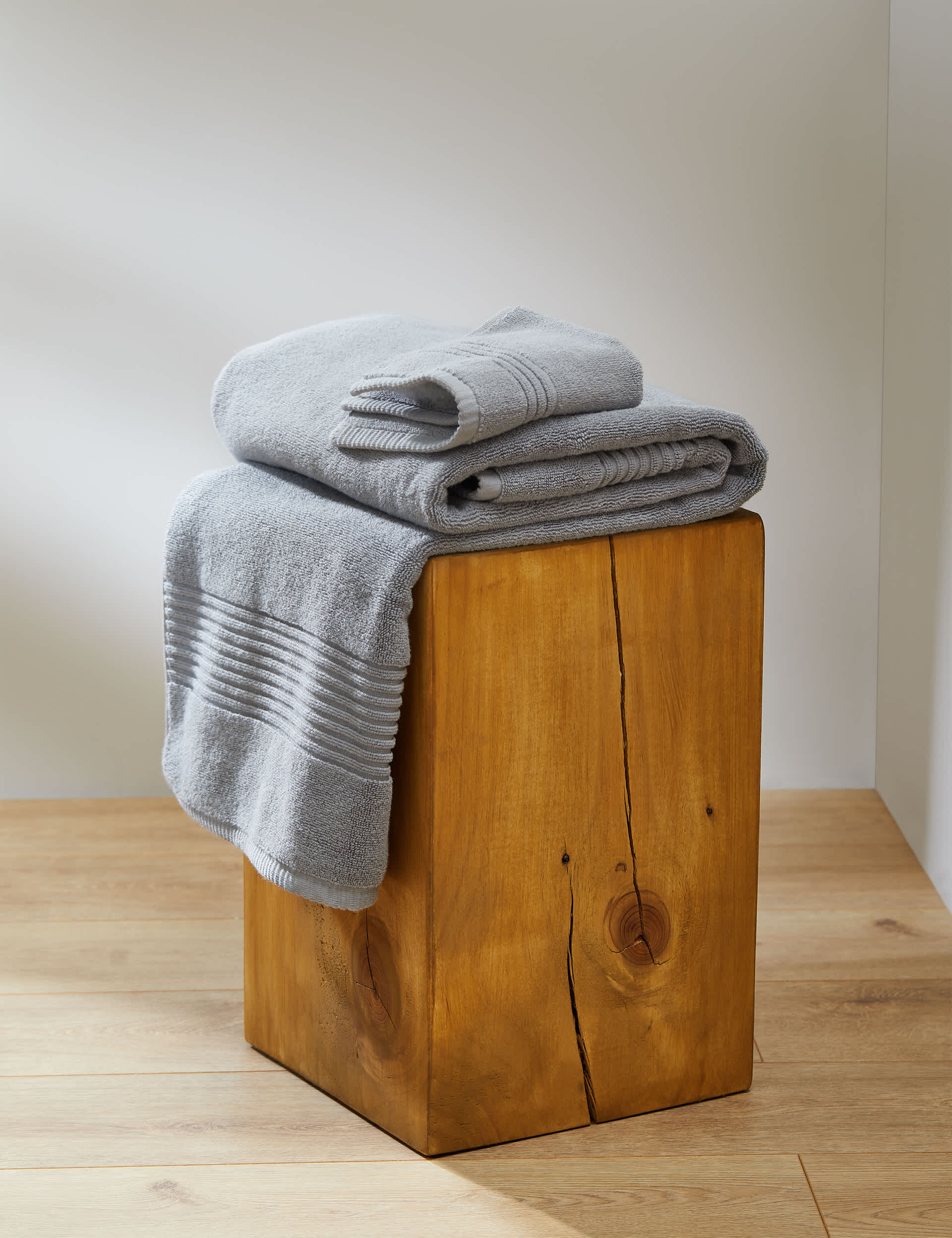 M&S Egyptian Cotton Luxury Heavyweight Towel - BATH - Silver Grey, Mocha,Duck Egg,Silver Grey