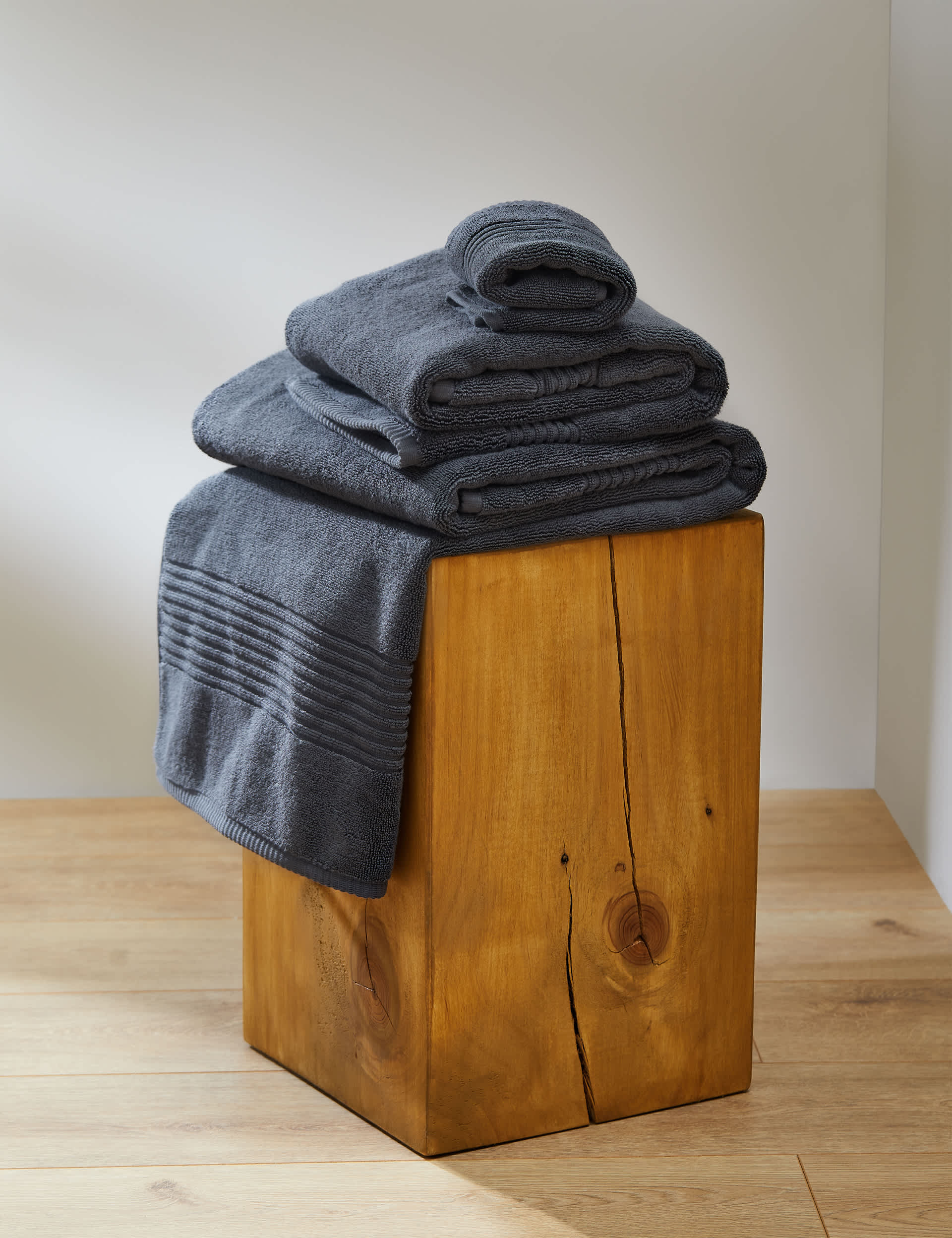 M&S Collection Egyptian Cotton Luxury Heavyweight Towel - HAND - Charcoal, Petrol,Charcoal,Duck Egg,