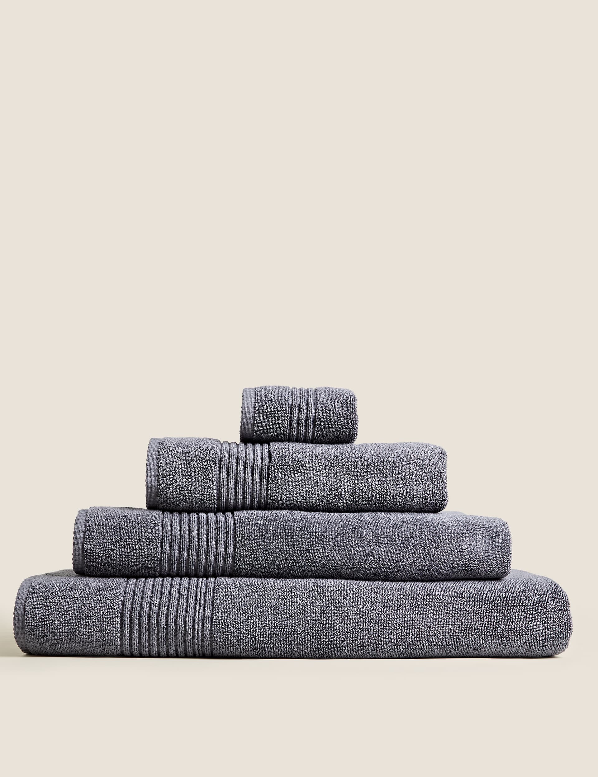 M&S Collection Egyptian Cotton Luxury Heavyweight Towel - EXL - Charcoal, Mocha,Charcoal