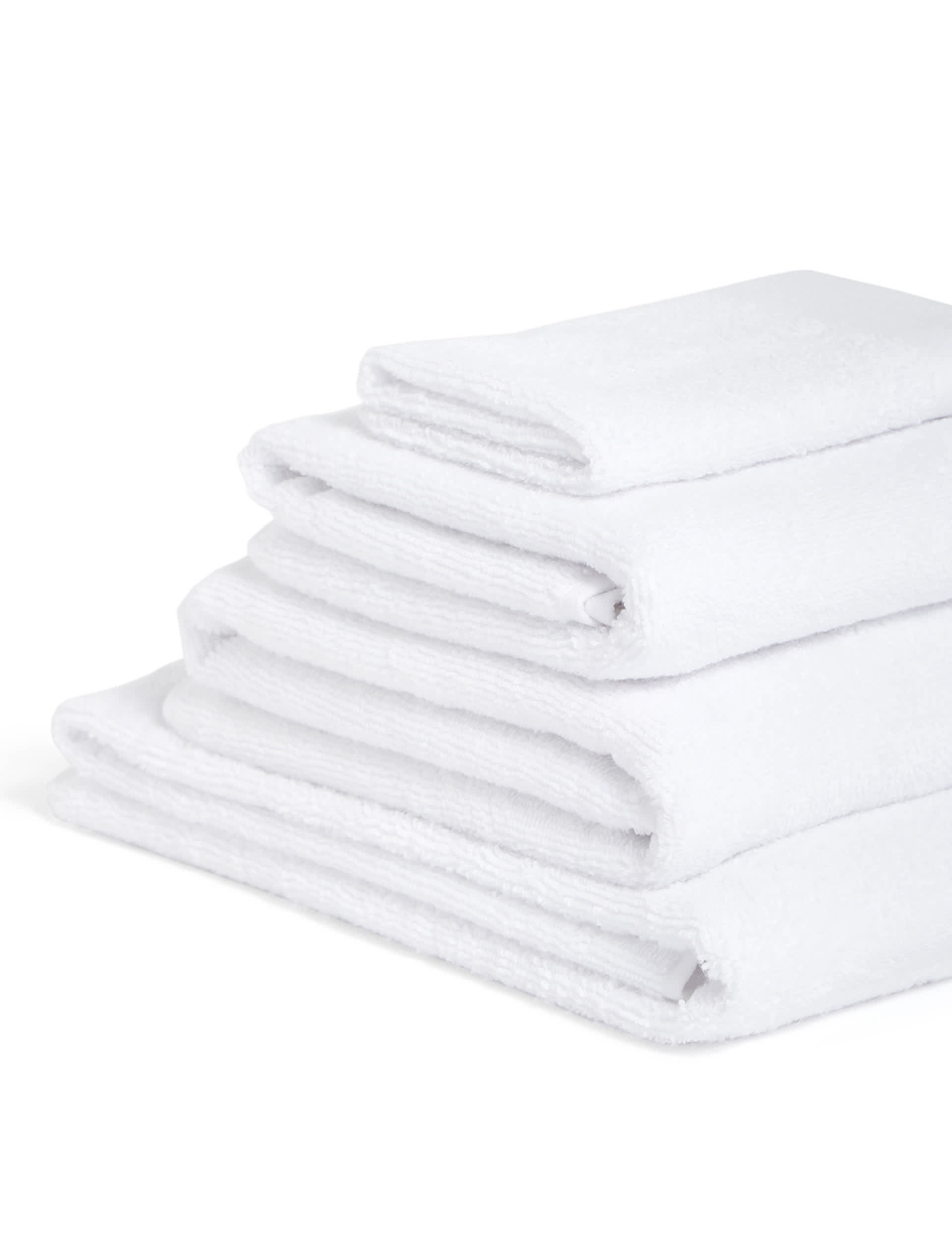 M&S Collection Pure Cotton Everyday Towel - EXL - White, White