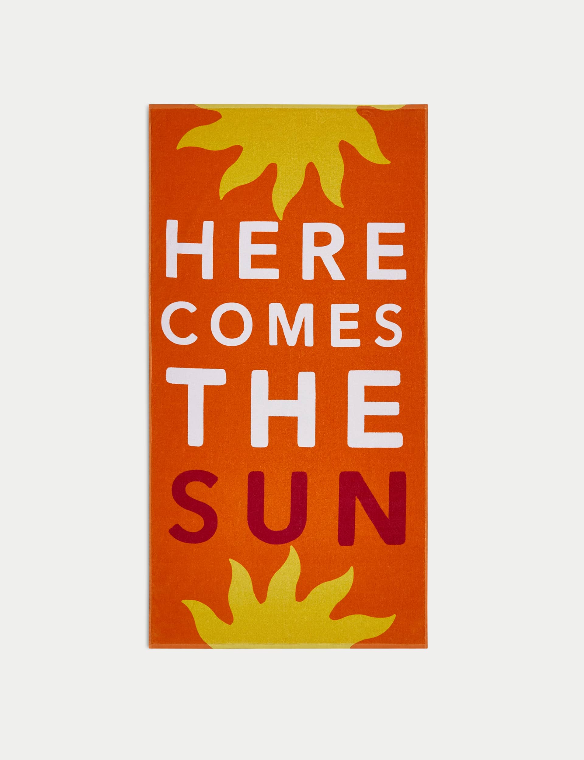 M&S Pure Cotton Sun Slogan Beach Towel