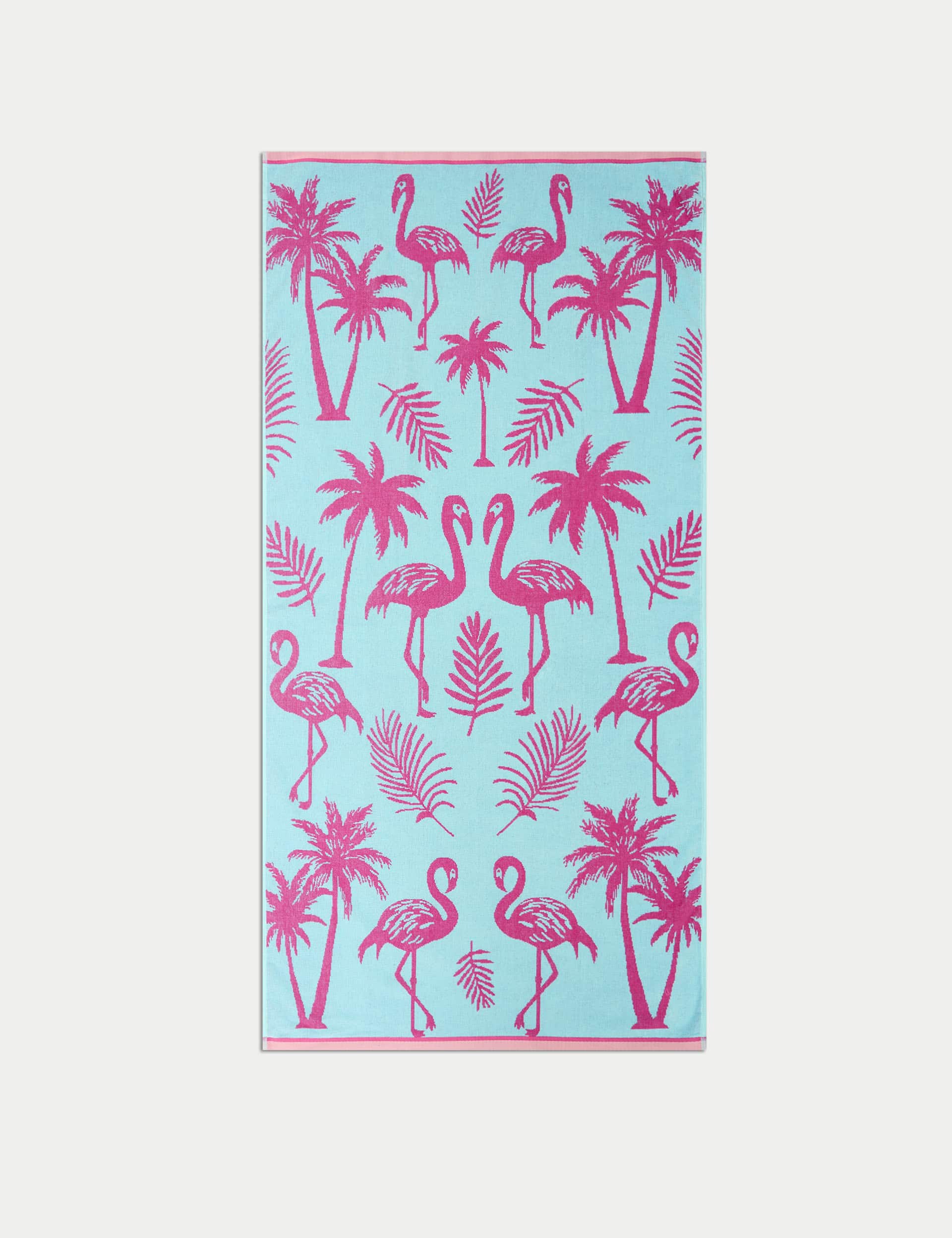 M&S Pure Cotton Flamingo Beach Towel