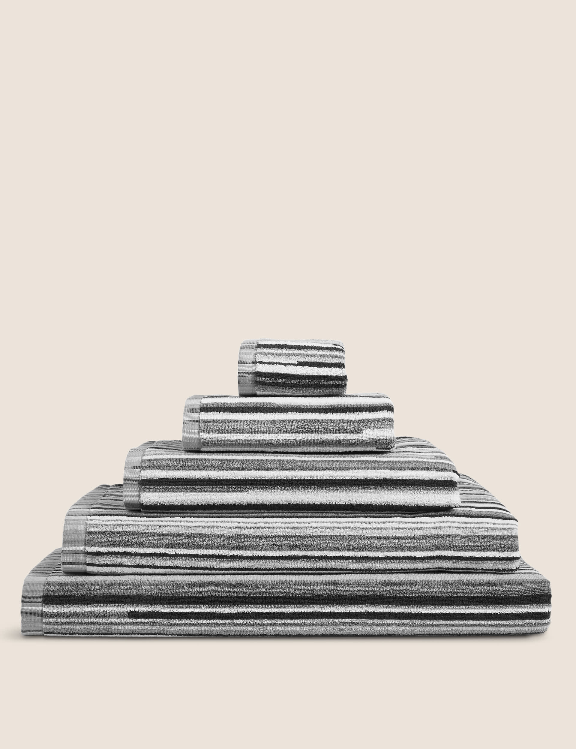 M&S Pure Cotton Striped Towel