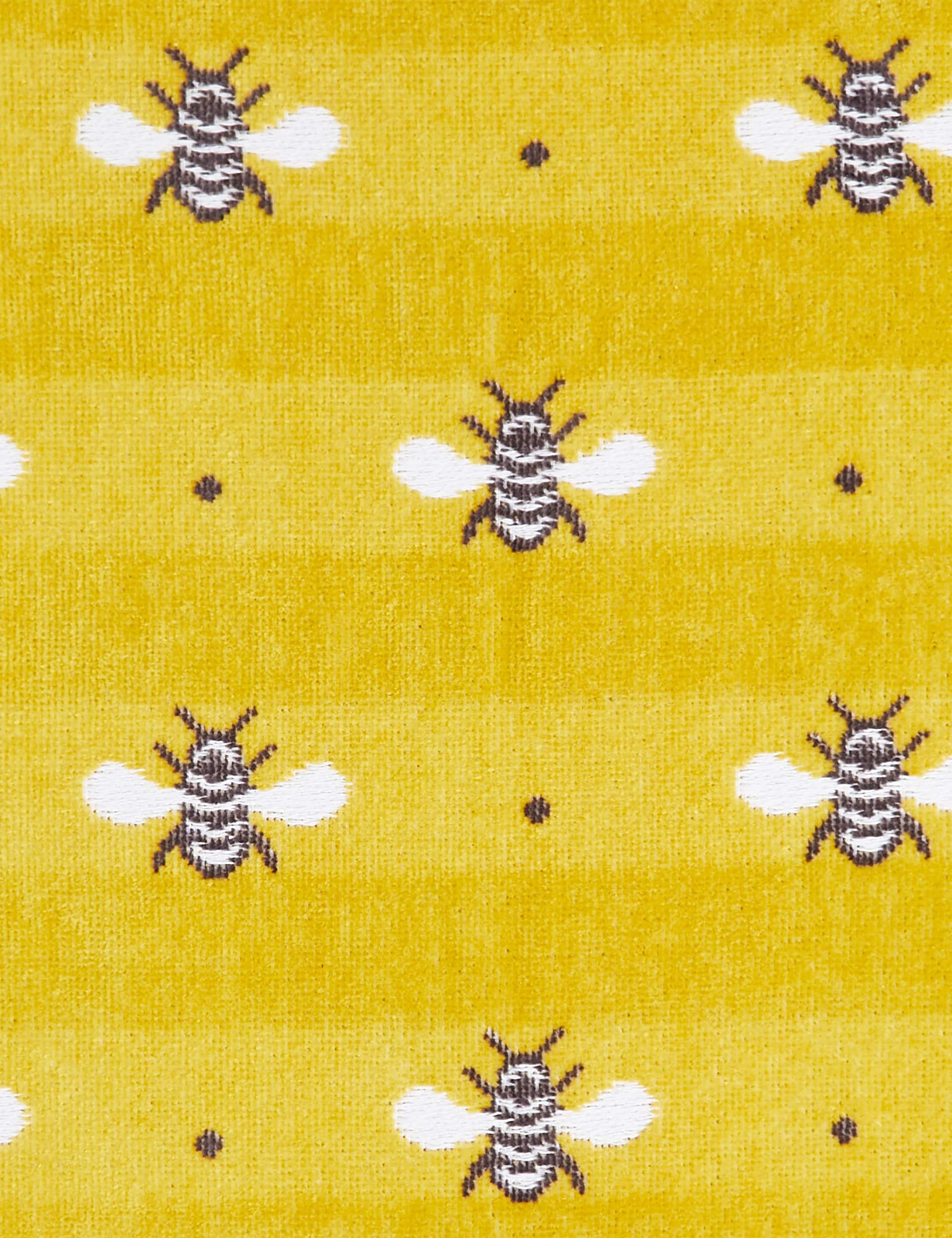 M&S Collection Pure Cotton Repeat Bee Towel - EXL - Ochre, Ochre