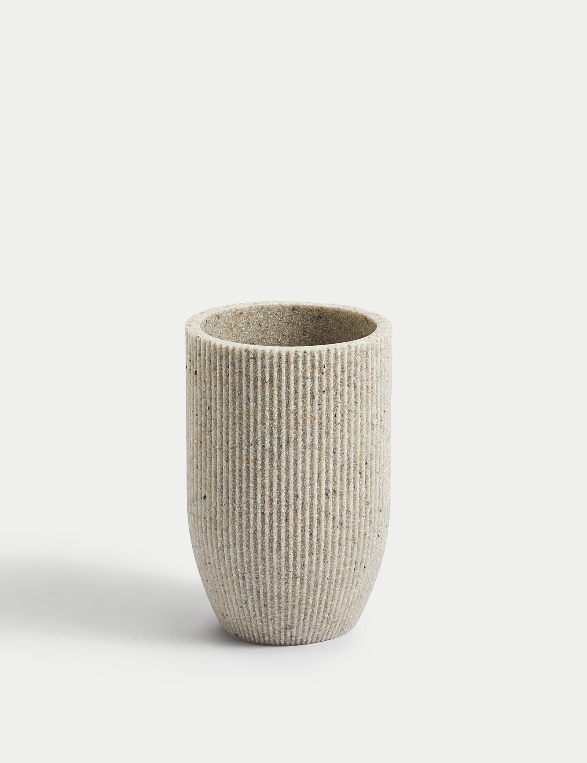 M&S Natural Stone Effect Tumbler  Natural