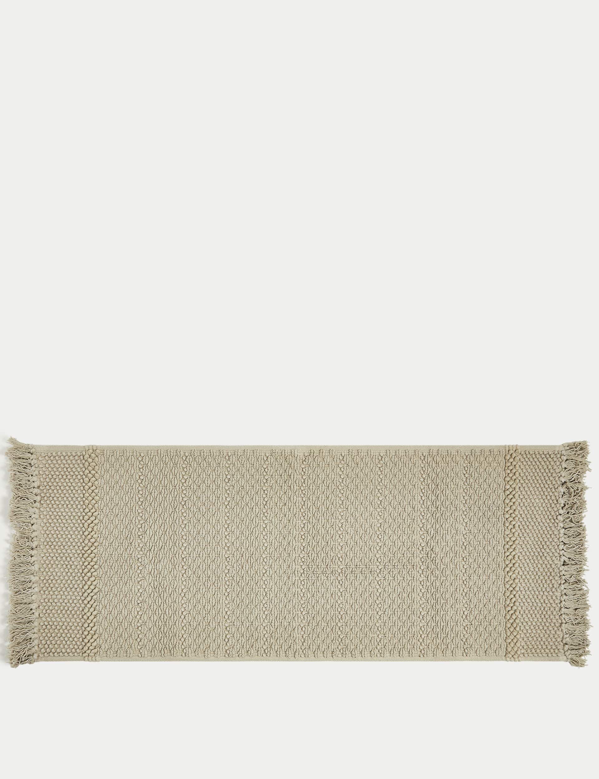 M&S X Fired Earth Pure Cotton Textured Bath Mat - Malm, Malm