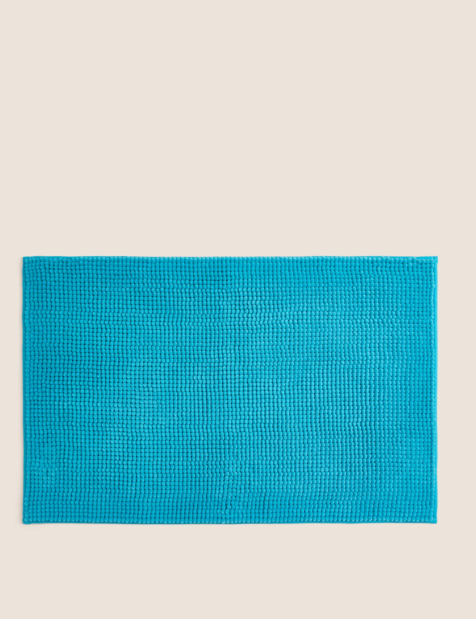 M&S Bobble Bath Mat - Teal, White,Mocha,Teal,Dark Charcoal,Sage Green,Light Grey,Powder Blue,Stone