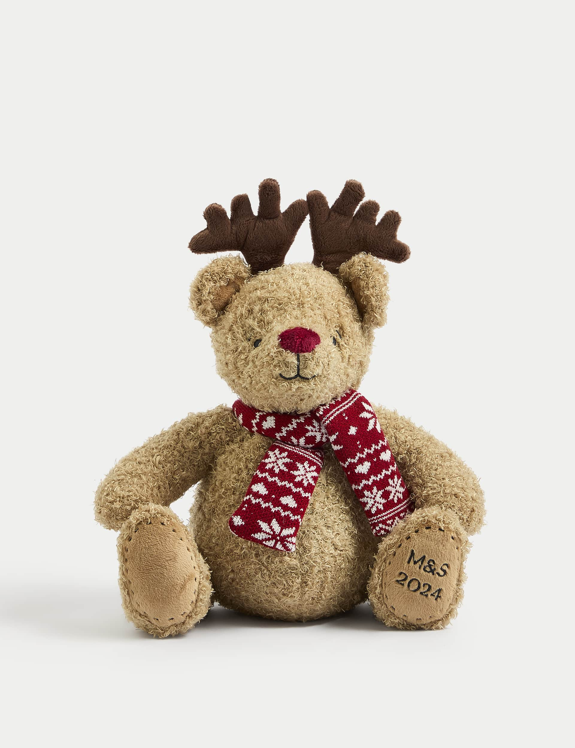 Spencer Bear Reindeer Soft Toy - Multi, Multi