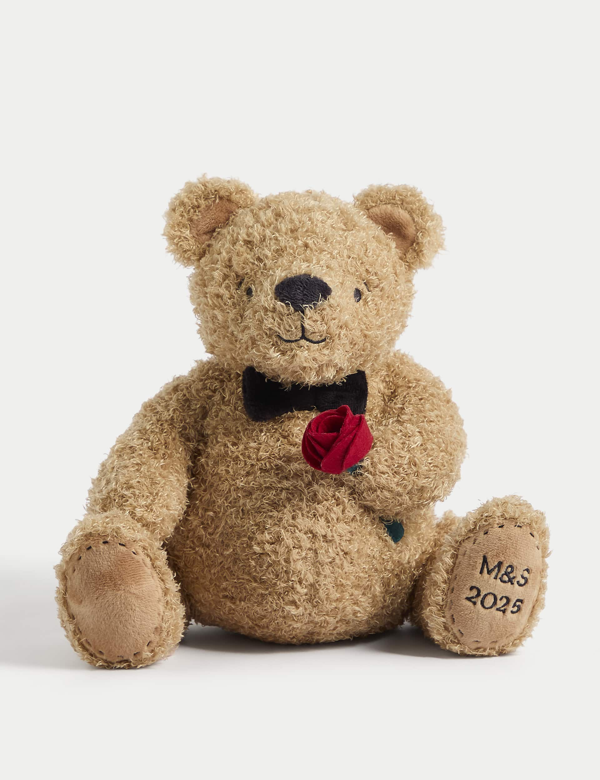 Spencer Bear Valentine's Spencer Bear Soft Toy - Brown Mix, Brown Mix