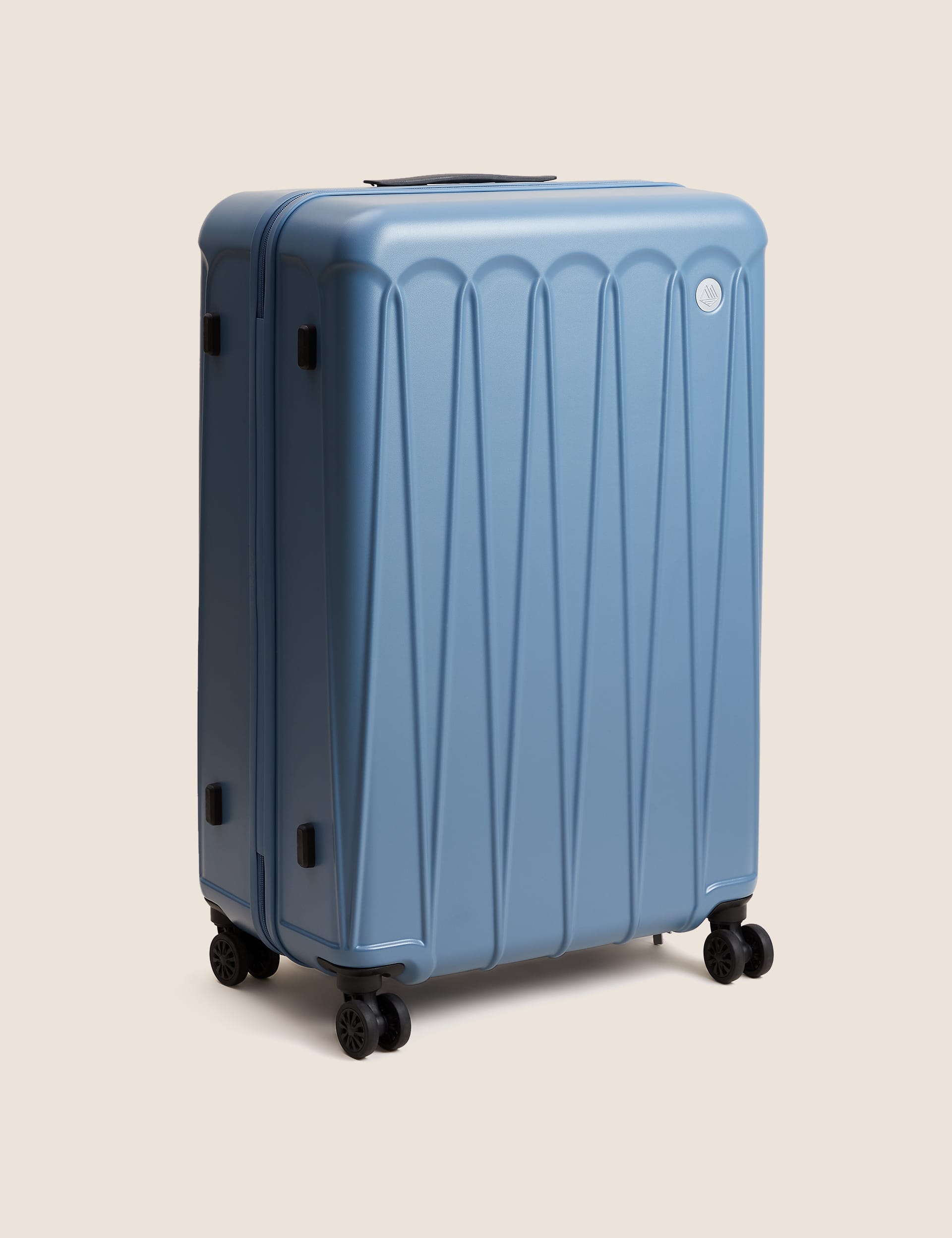 M&S Amalfi 4 Wheel Hard Shell Large Suitcase - Blue, Sage Green,Dusty Pink,Blue,Yellow