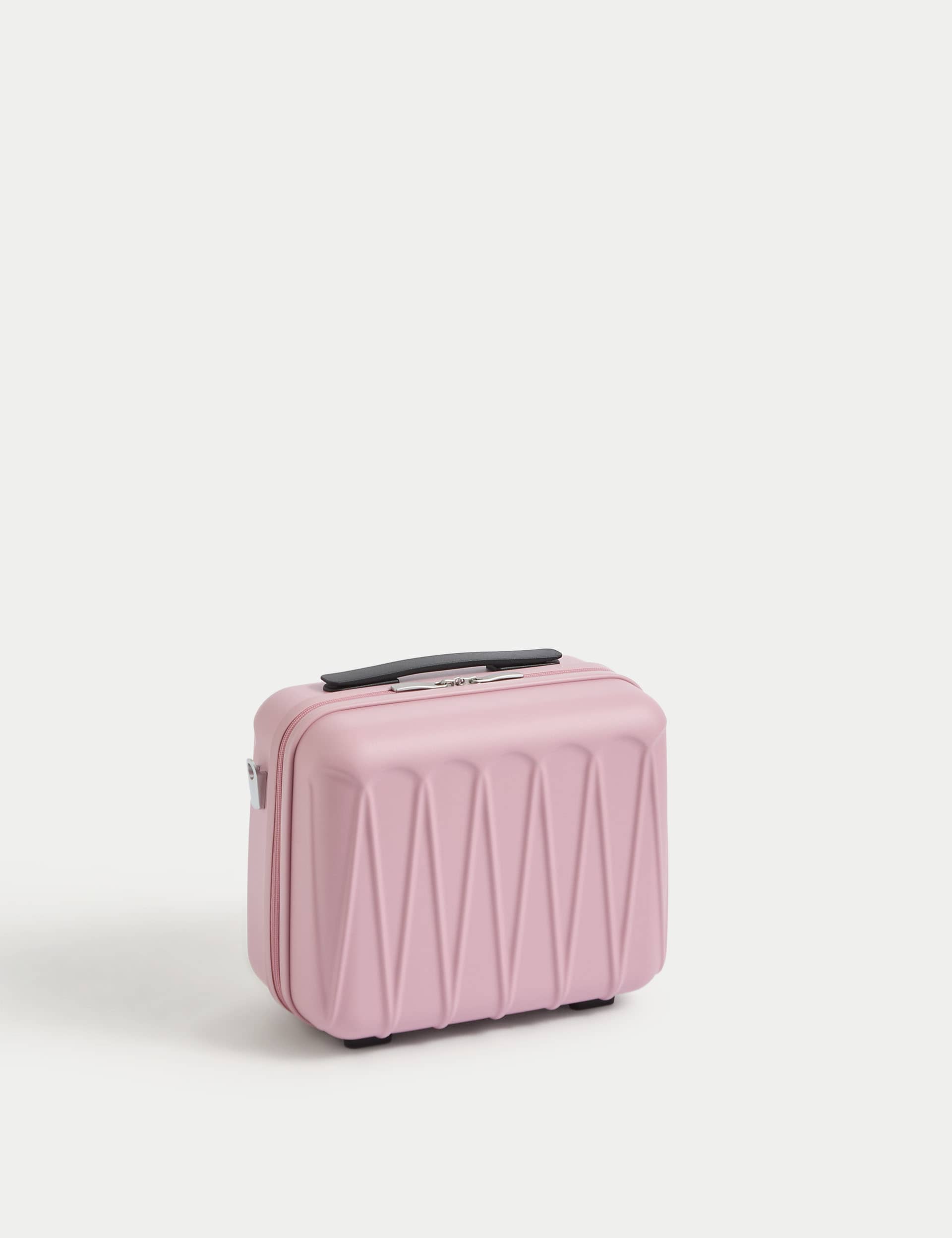 M&S Amalfi Vanity Case - Dusty Pink, Charcoal,Dusty Pink,Sage Green,Pebble,Yellow,Blue